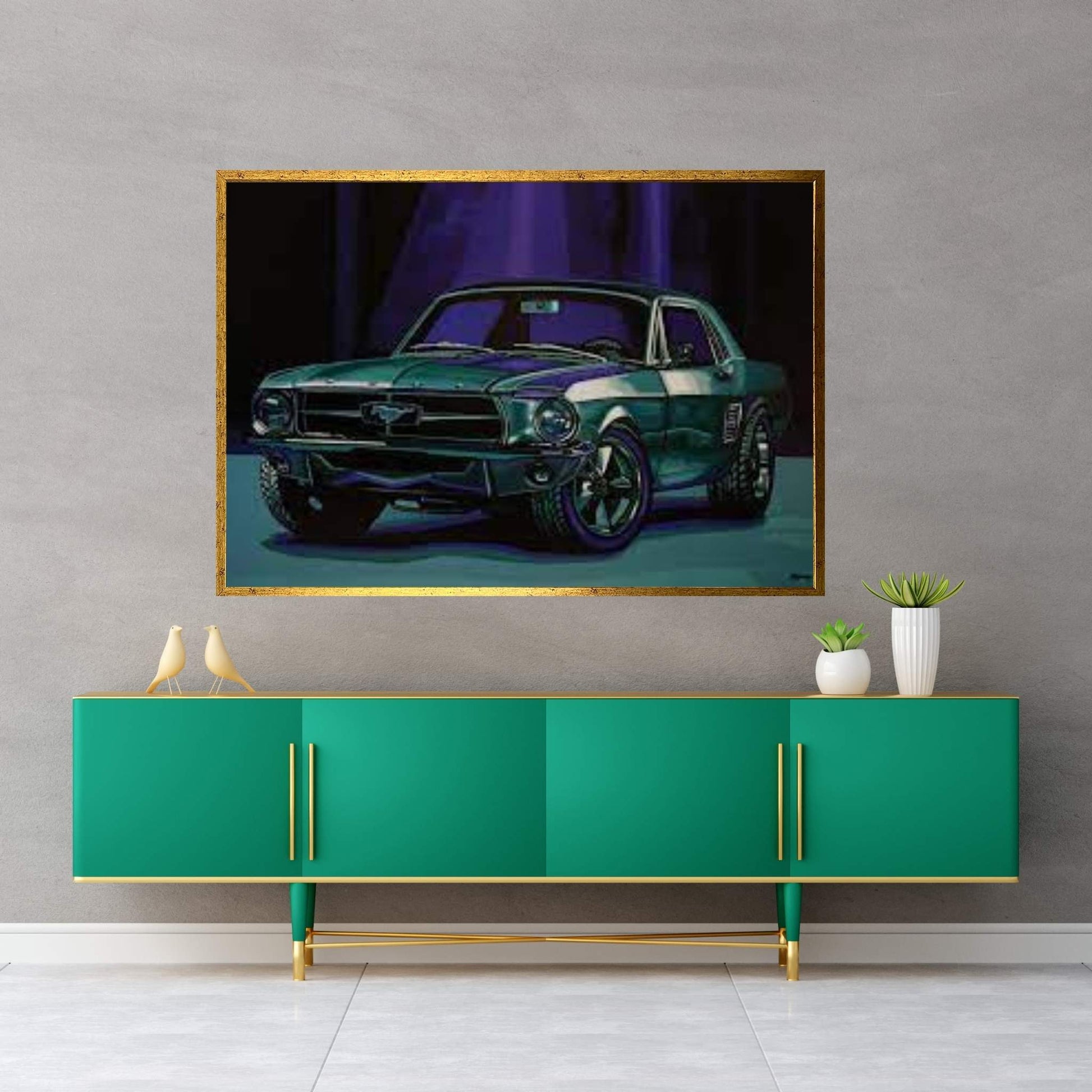 Ford Mustang 1967 Canvas Wall Art - Y Canvas