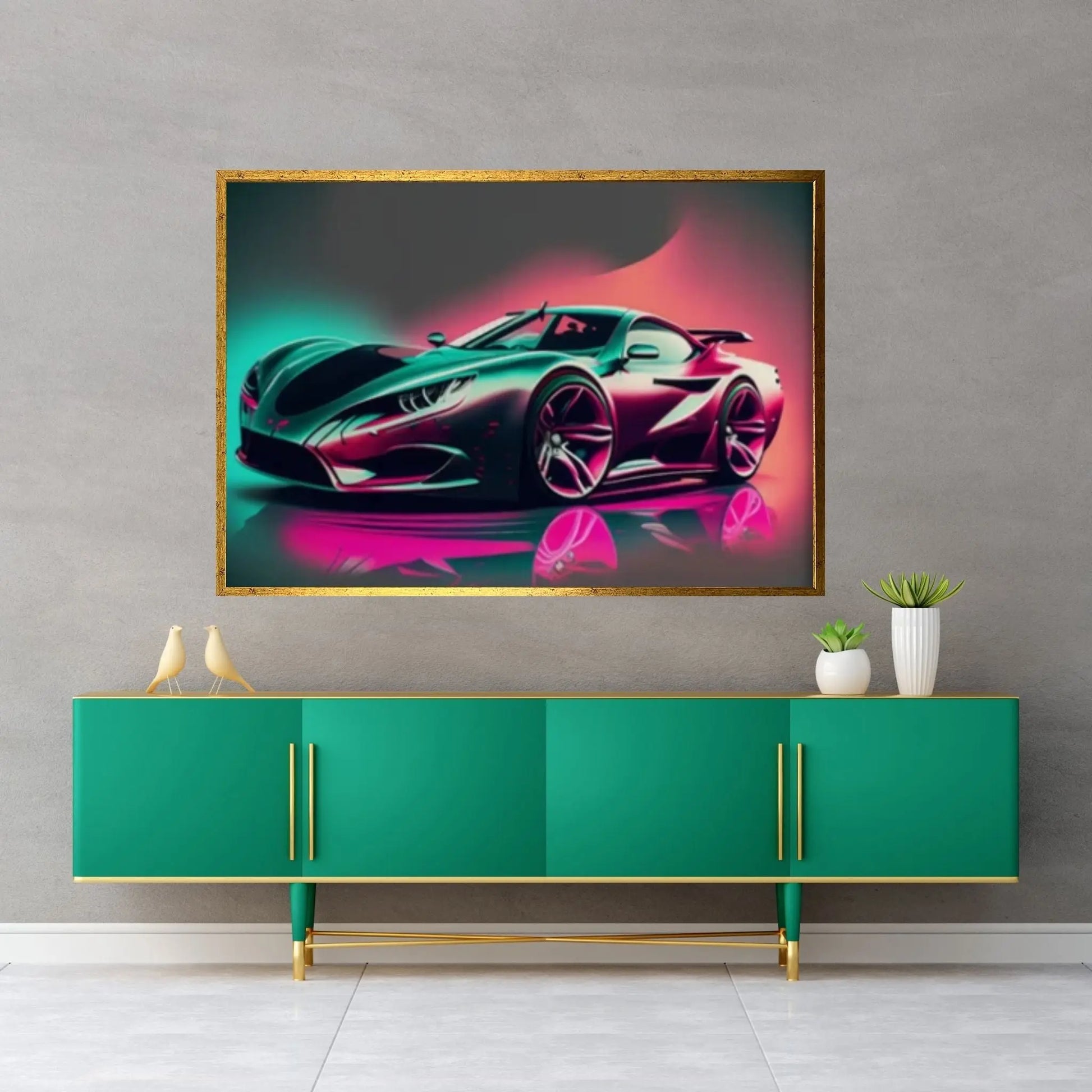 Sport Cars Canvas Wall Art Poster Print, Supercar Wall Art - Y Canvas