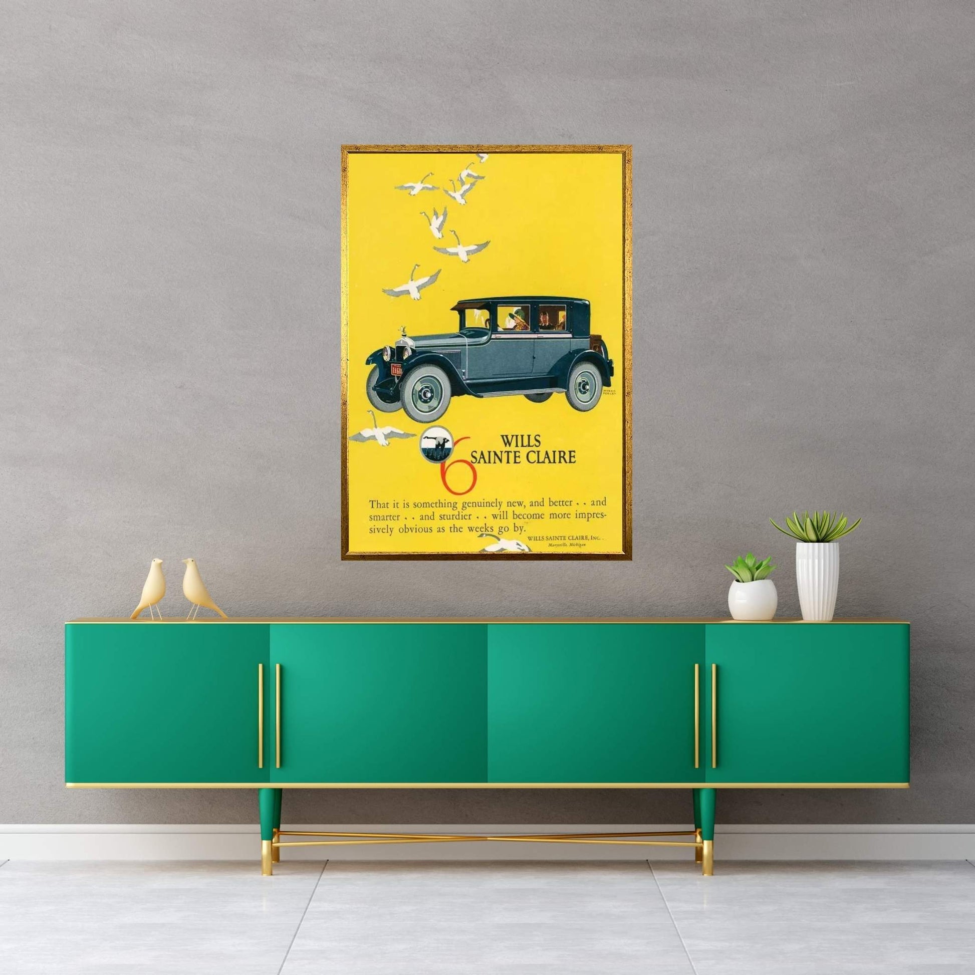 1925 Wills-SainteClaire Magazine Advert Canvas Wall Art - Y Canvas