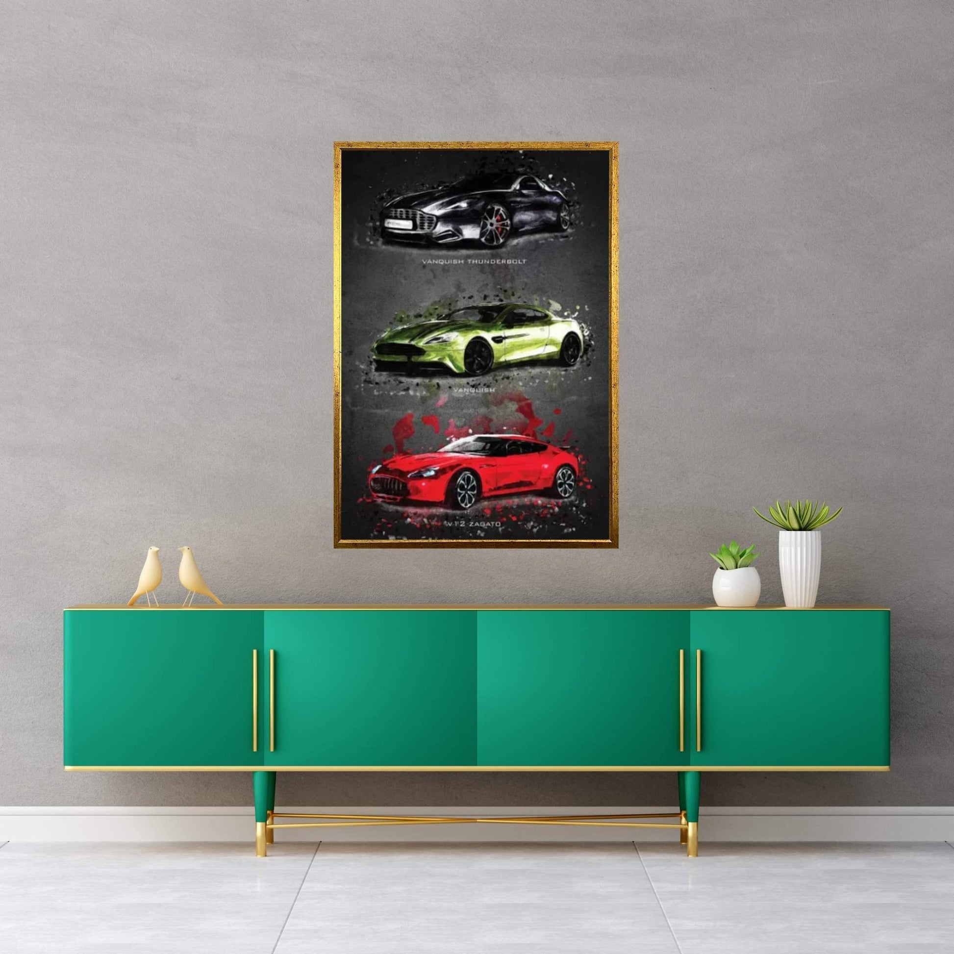 Aston Martin Canvas Wall Art - Y Canvas