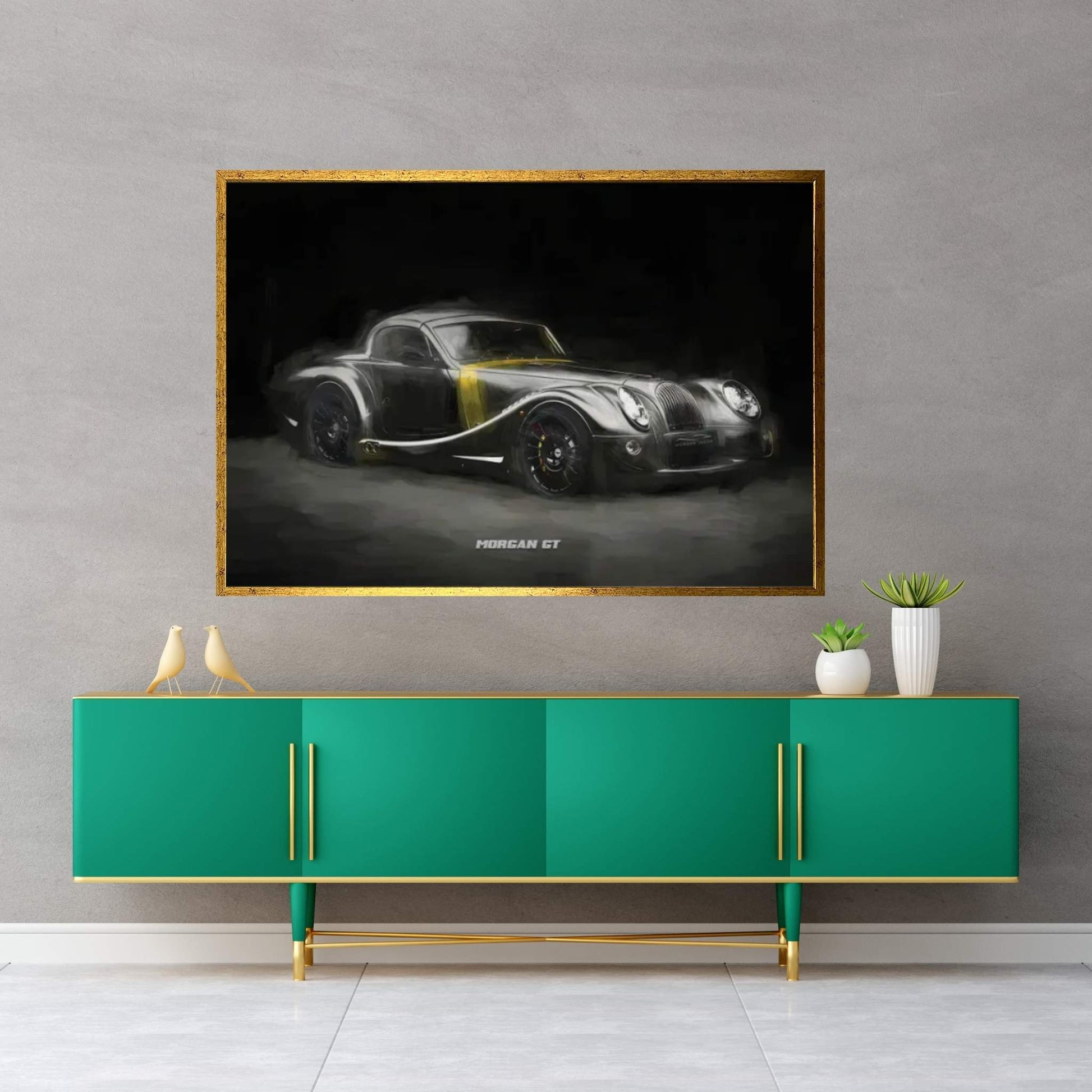 Morgan GT In Watercolor Canvas Wall Art - Y Canvas