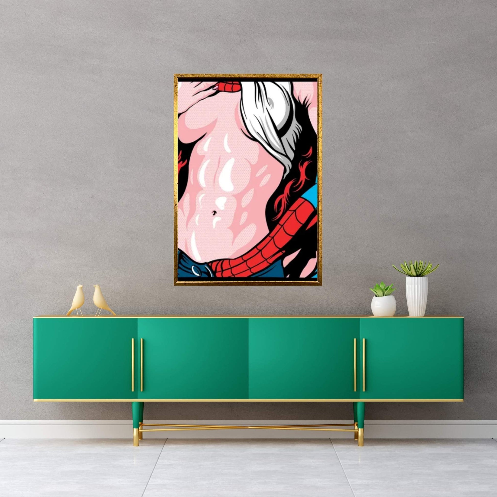Spider Love I Canvas Wall Art - Y Canvas