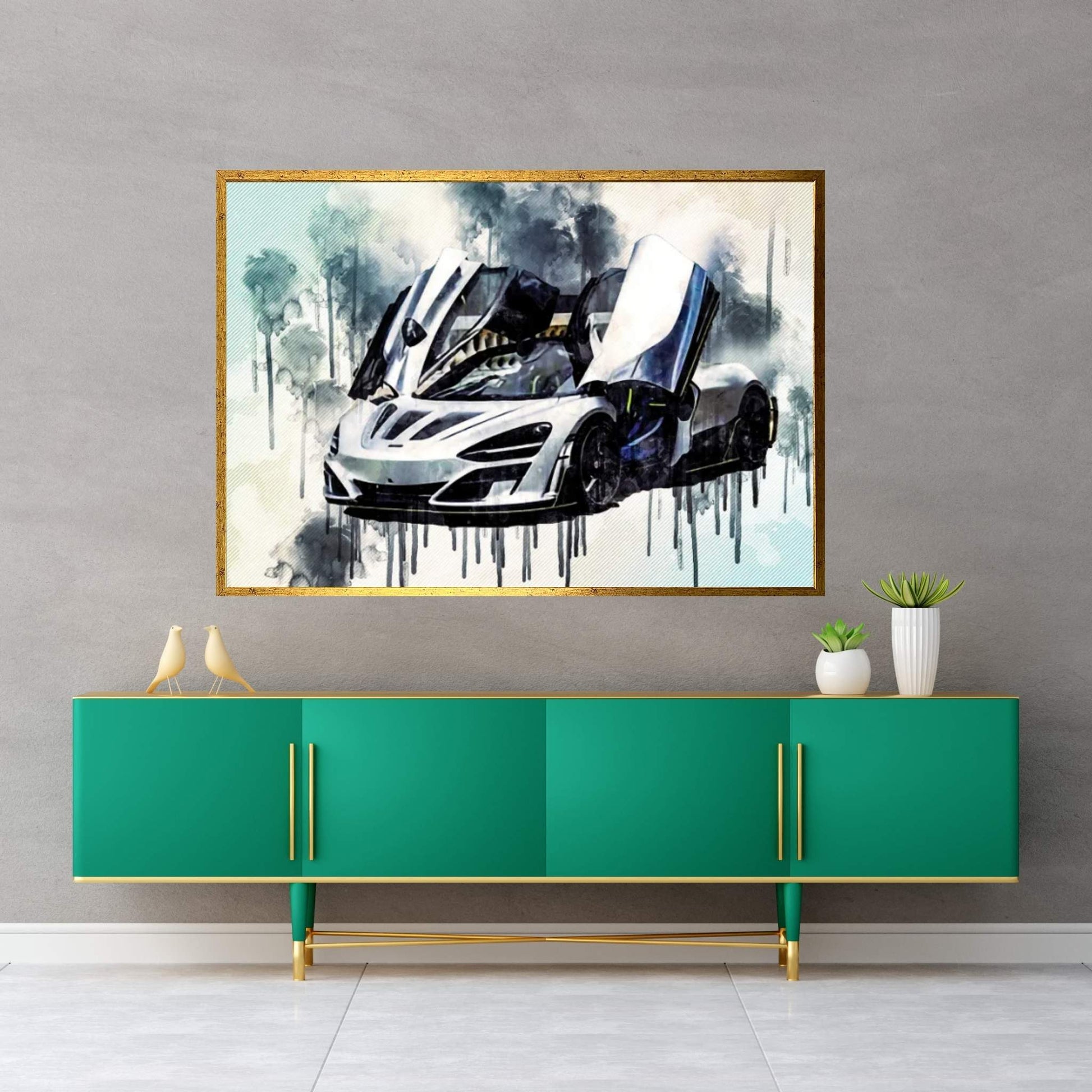 Mclaren 720S Mansory First Edition Luxury Hypercar Tuning 720S Supercar British Sports Cars Canvas Wall Art - Y Canvas