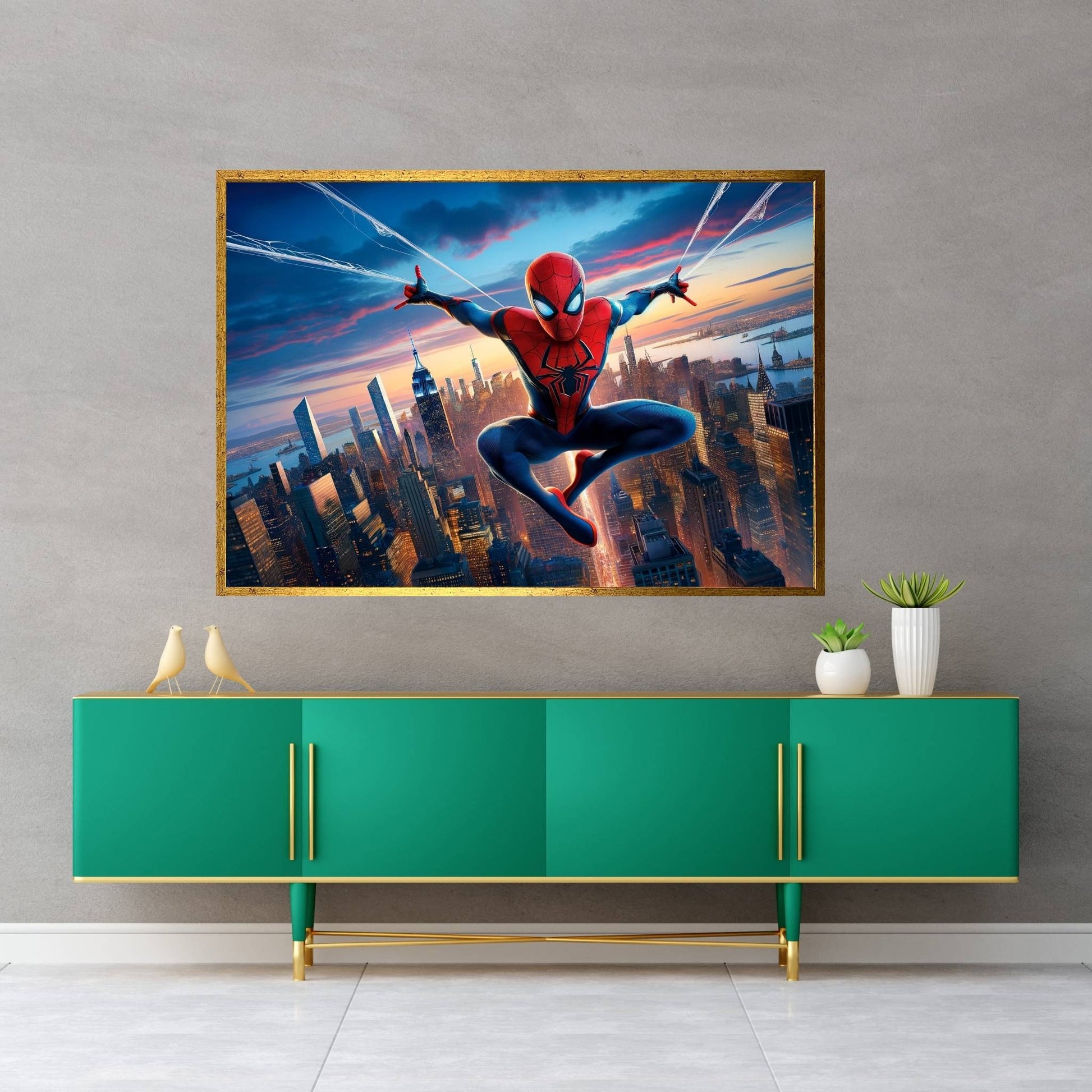 Spiderman Canvas Wall Art - Y Canvas