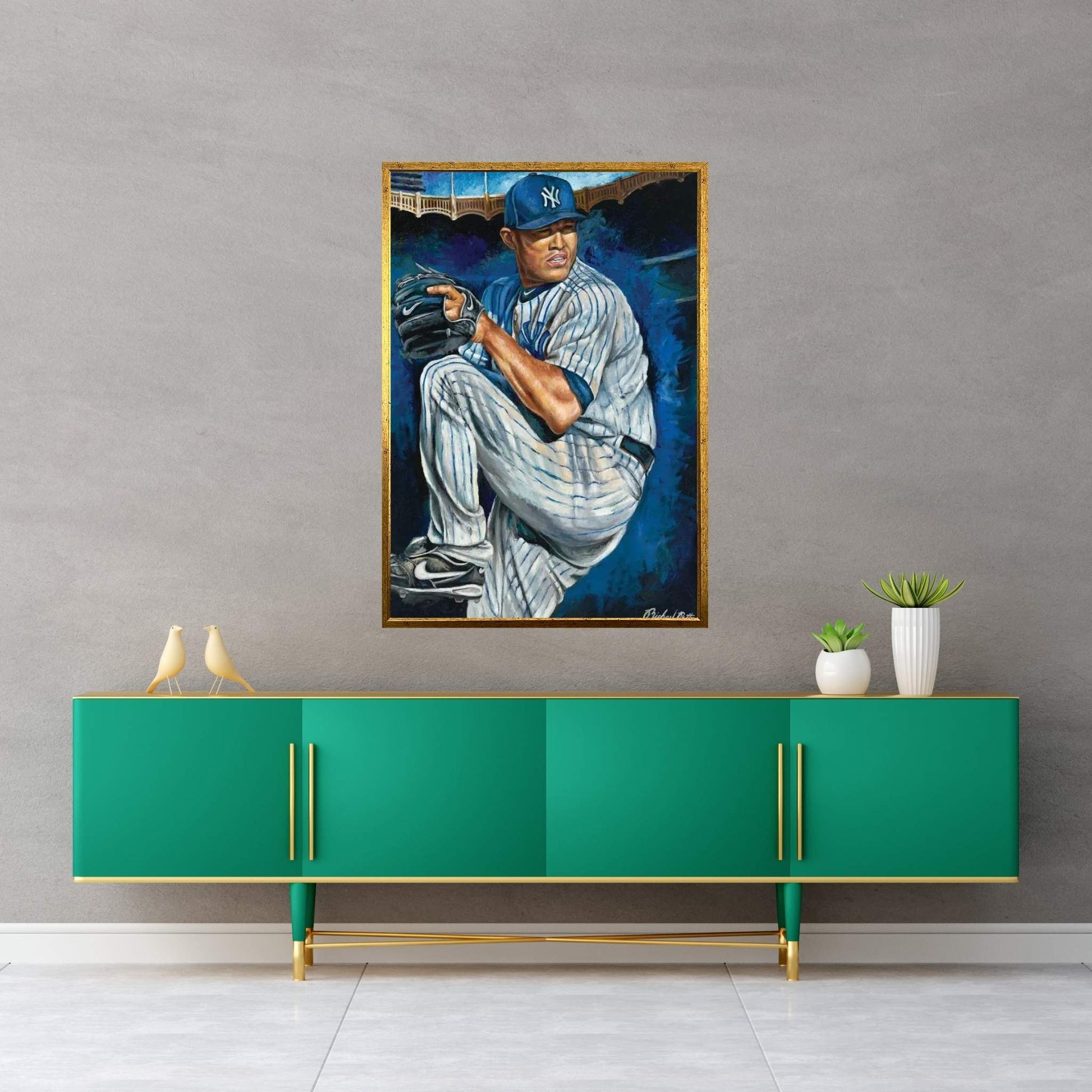 Sandman (Mariano Rivera) Canvas Wall Art - Y Canvas