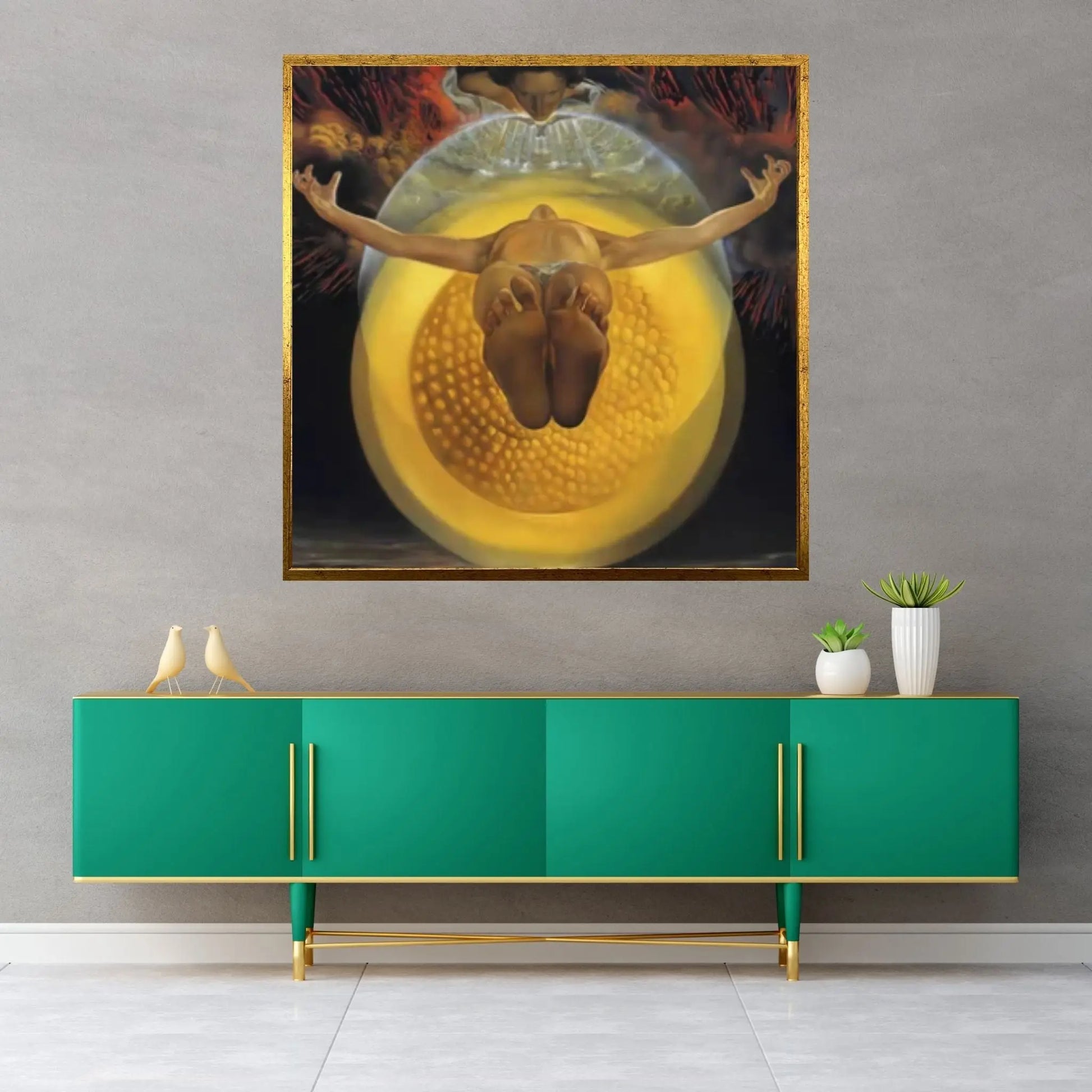 Salvador Dali - Canvas Wall Art Print, Salvador Dali Exhibition 1947 Poster - Surrealism Wall Art - Y Canvas