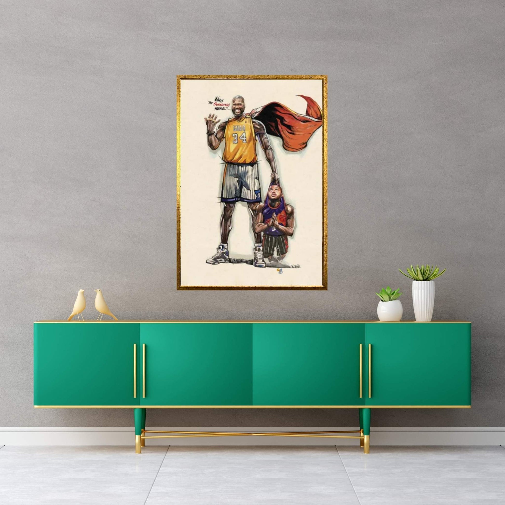 Shaq Attaq Canvas Wall Art - Y Canvas