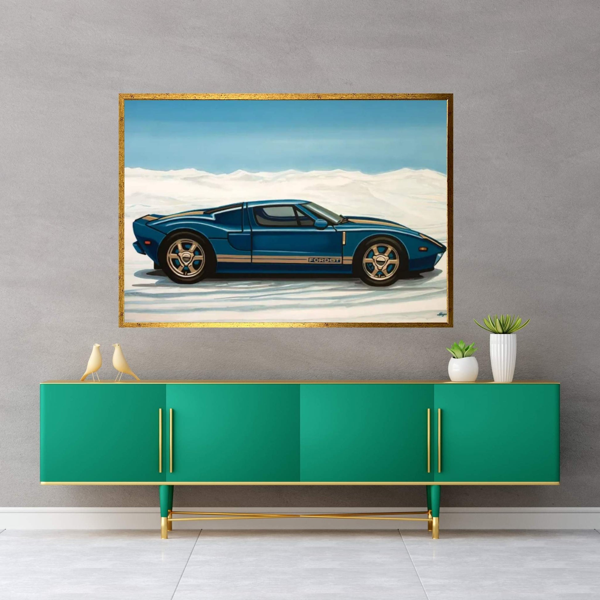 Ford Gt 2005 Canvas Wall Art - Y Canvas