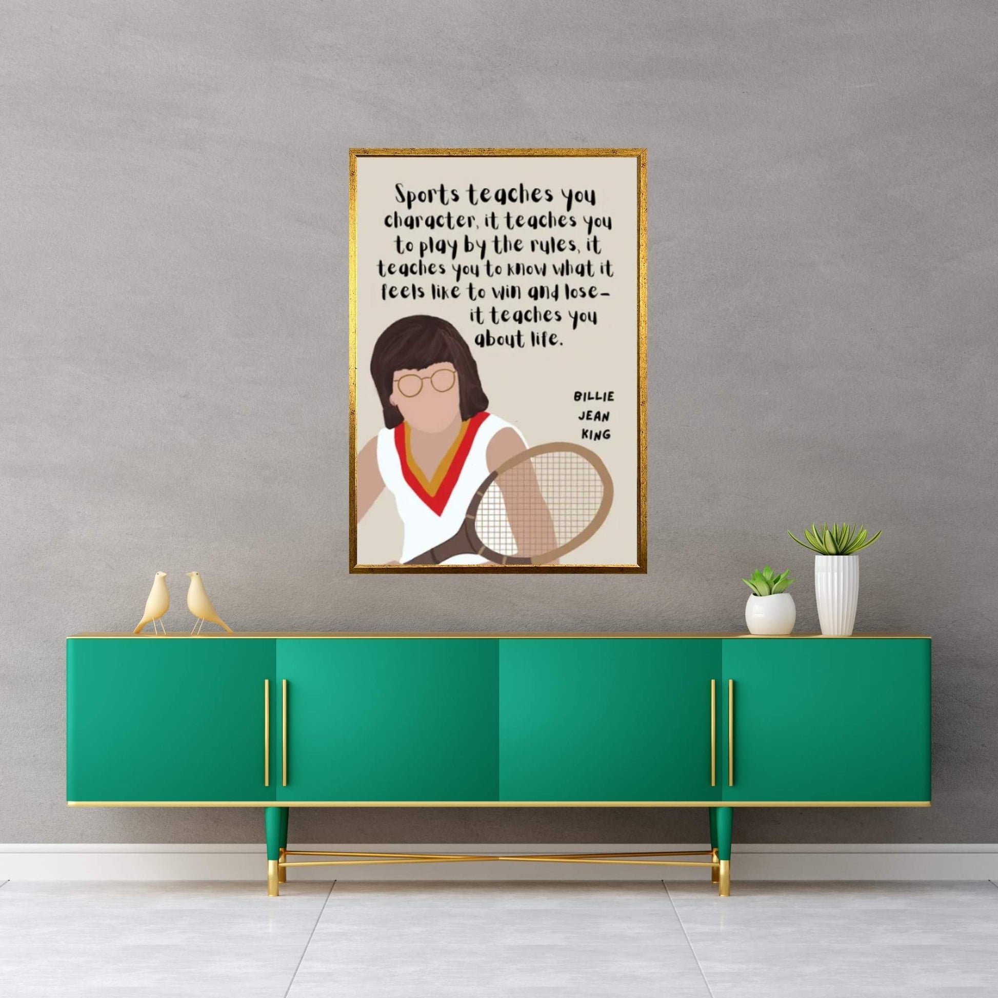 Jean King Quote Canvas Wall Art - Y Canvas