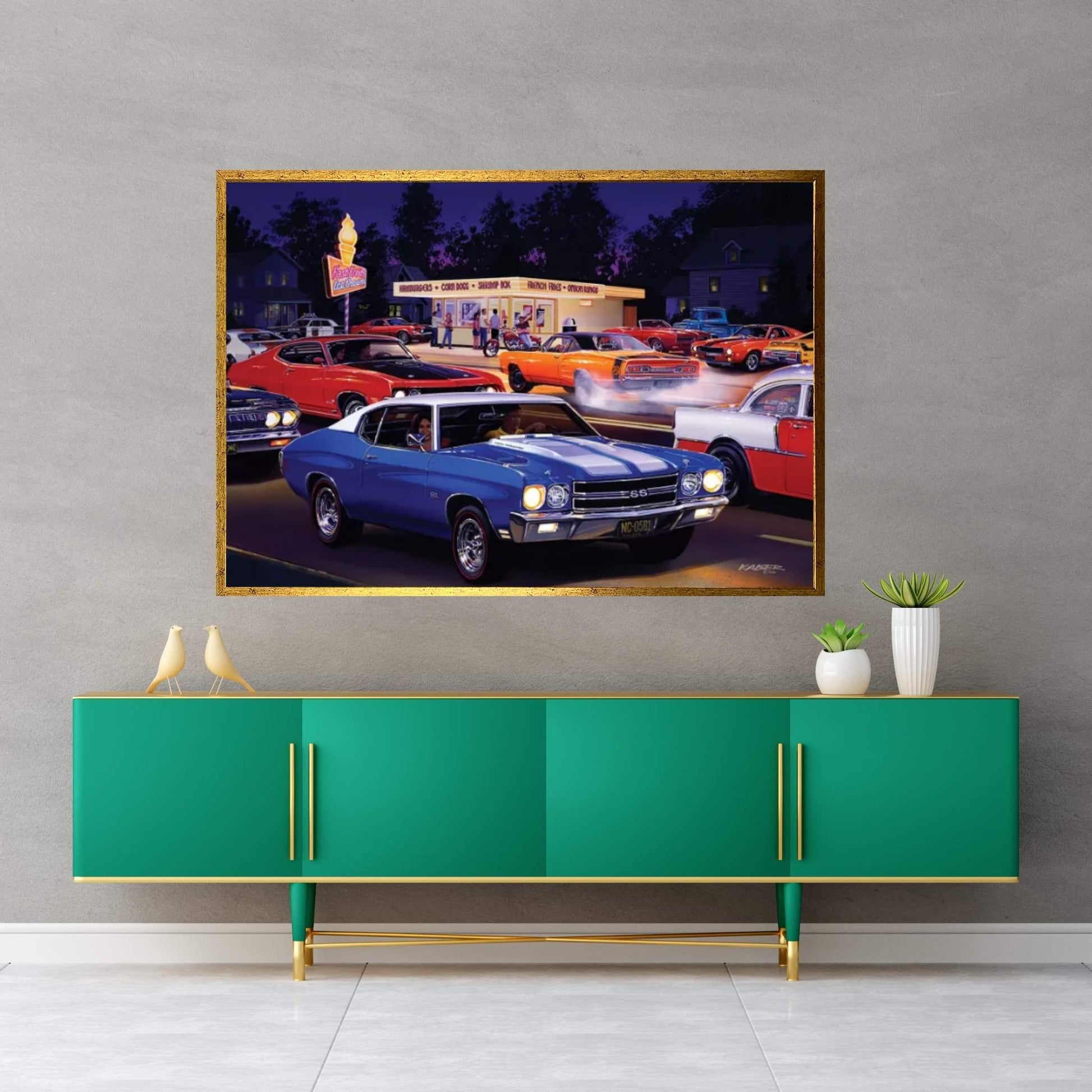 Fast Fred's Canvas Wall Art - Y Canvas