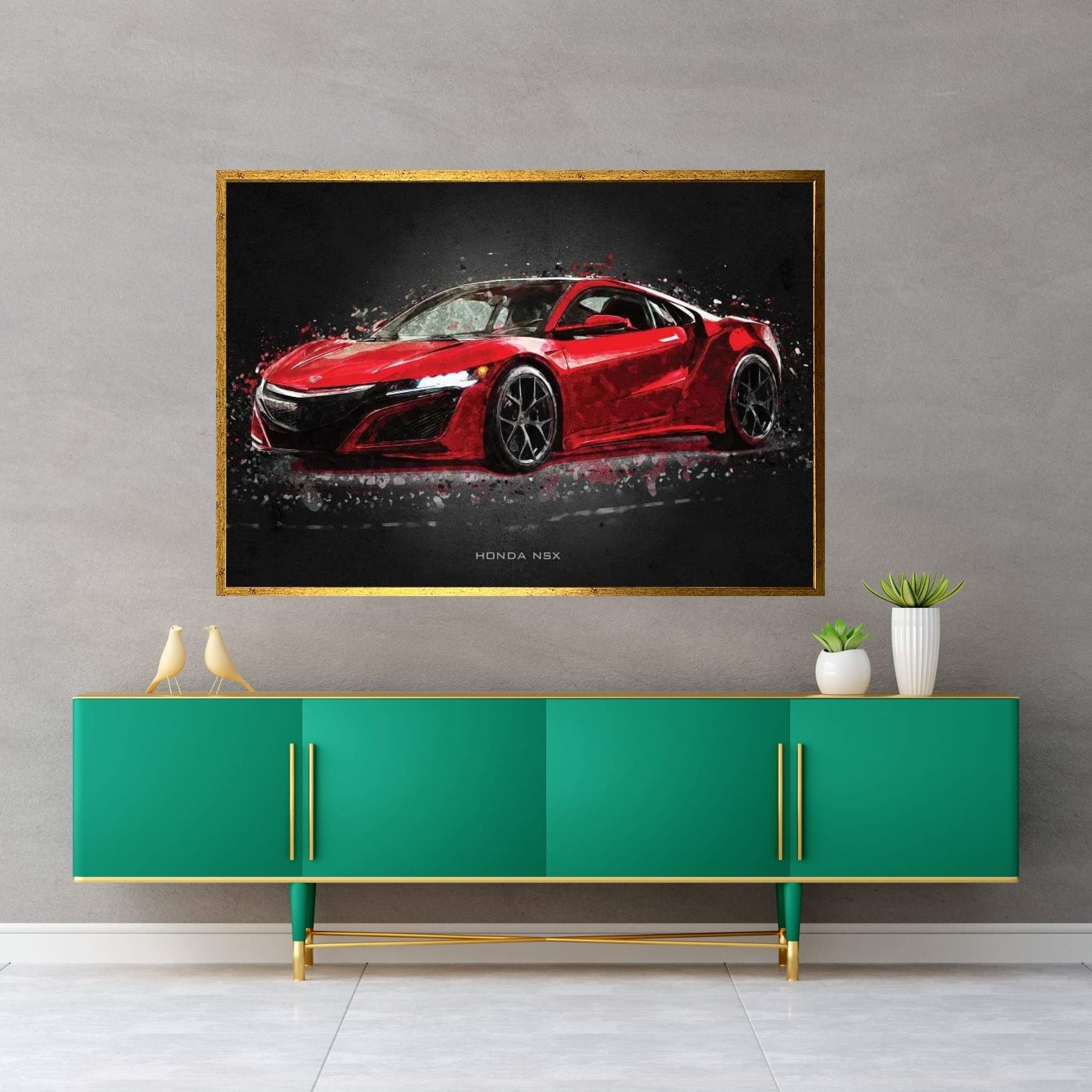Honda NSX Canvas Wall Art - Y Canvas