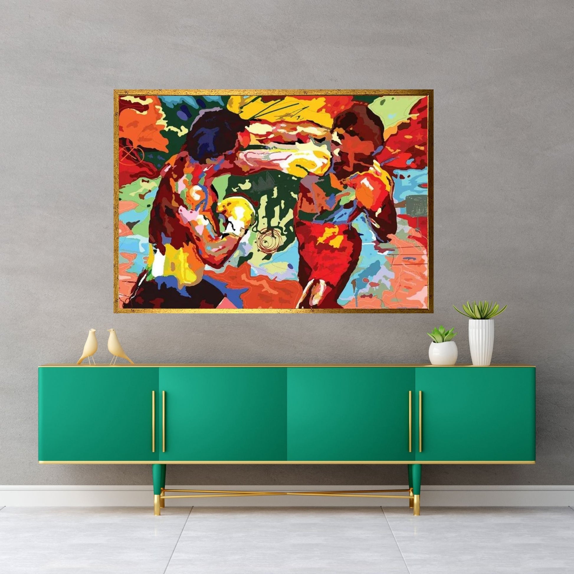 DING DING Canvas Wall Art - Y Canvas