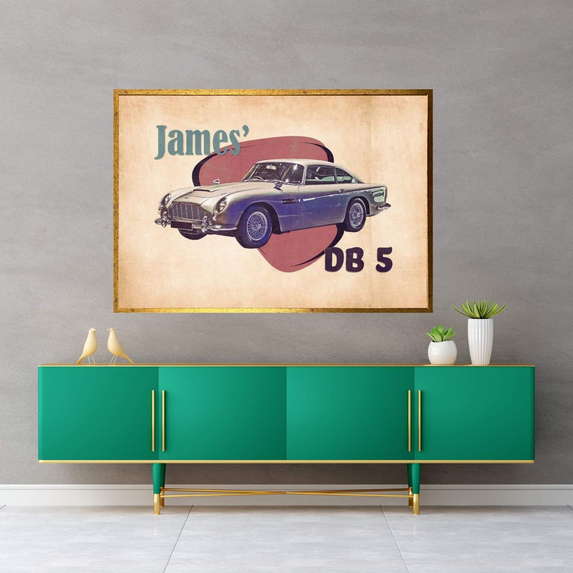 James' Db 5 Canvas Wall Art - Y Canvas