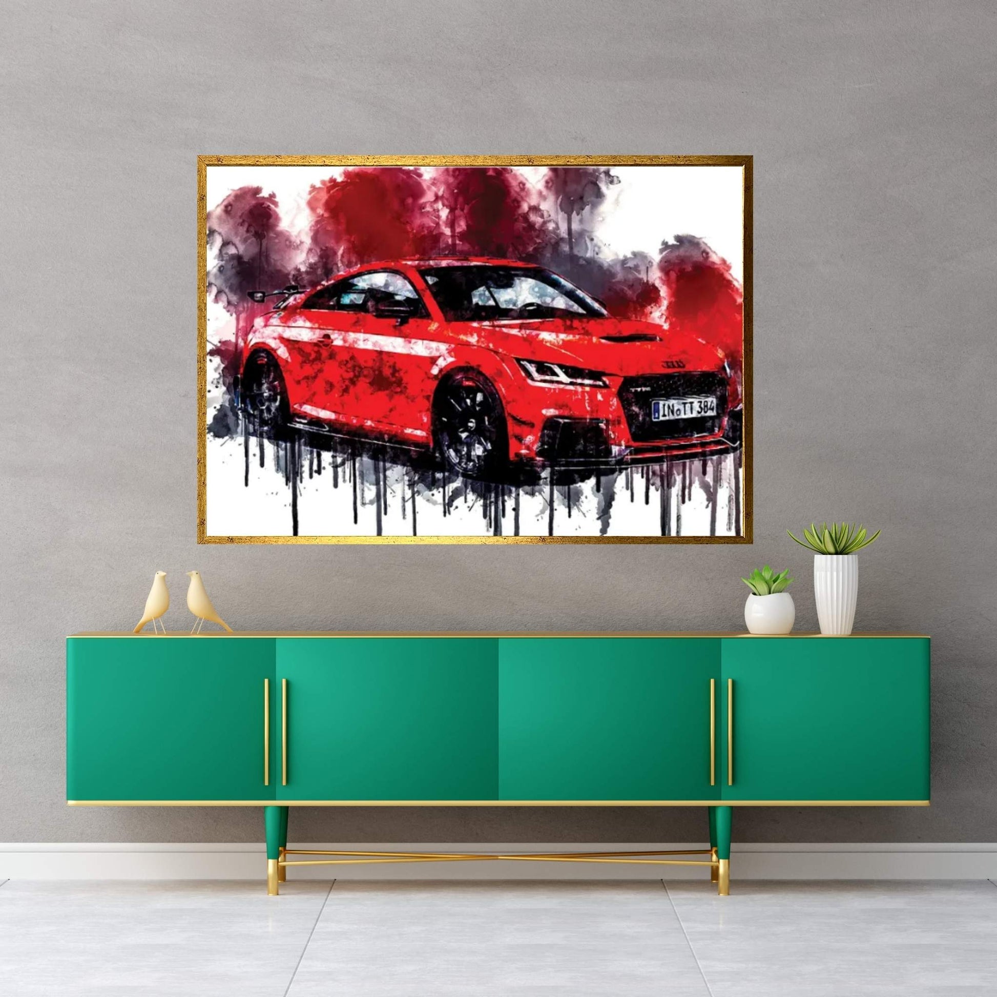 Audi TT RS Coupe 2018 Canvas Wall Art - Y Canvas