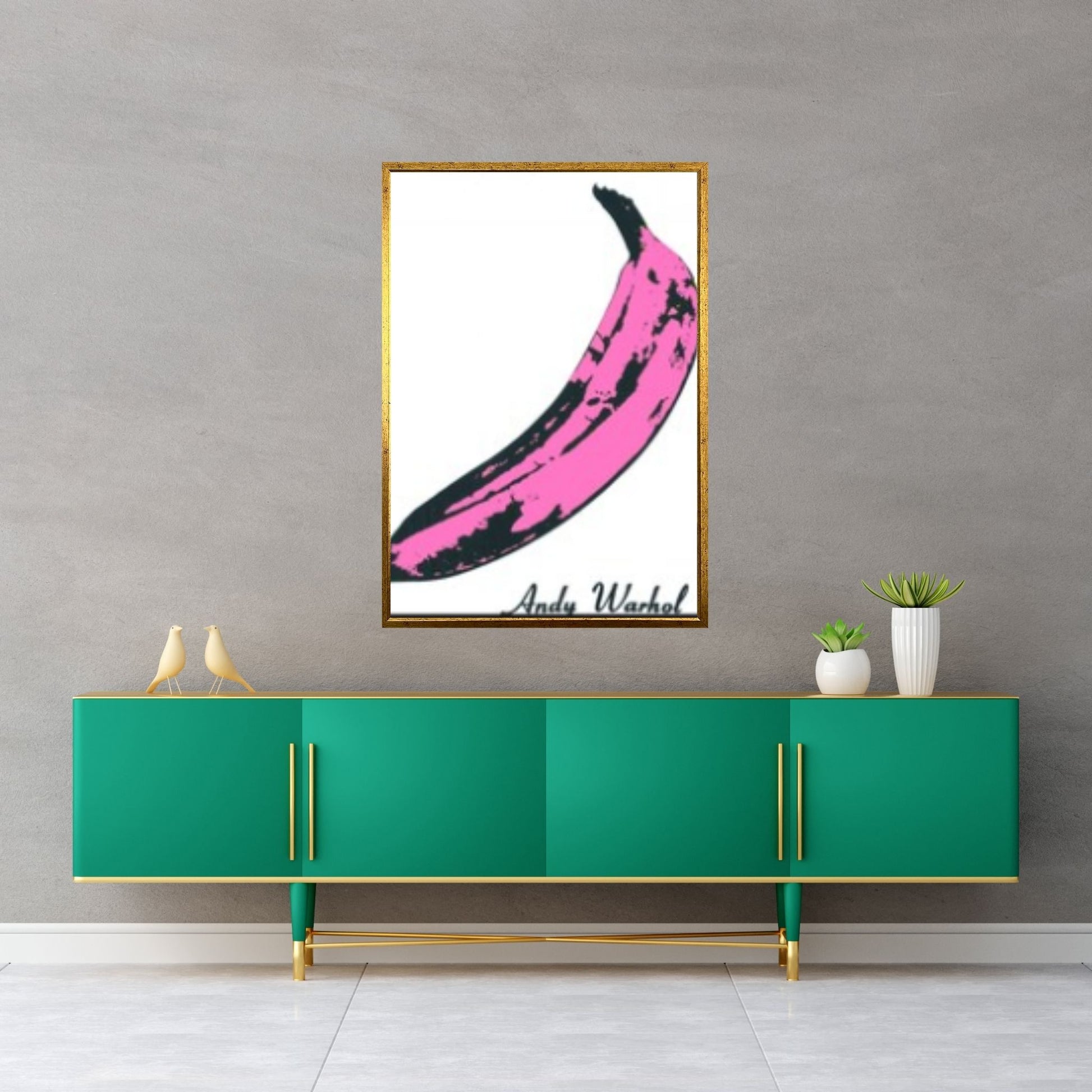 Andy Warhol Pink Banana Pop Art, Velvet Underground Cover Art, Andy Warhol Banana Canvas - Y Canvas