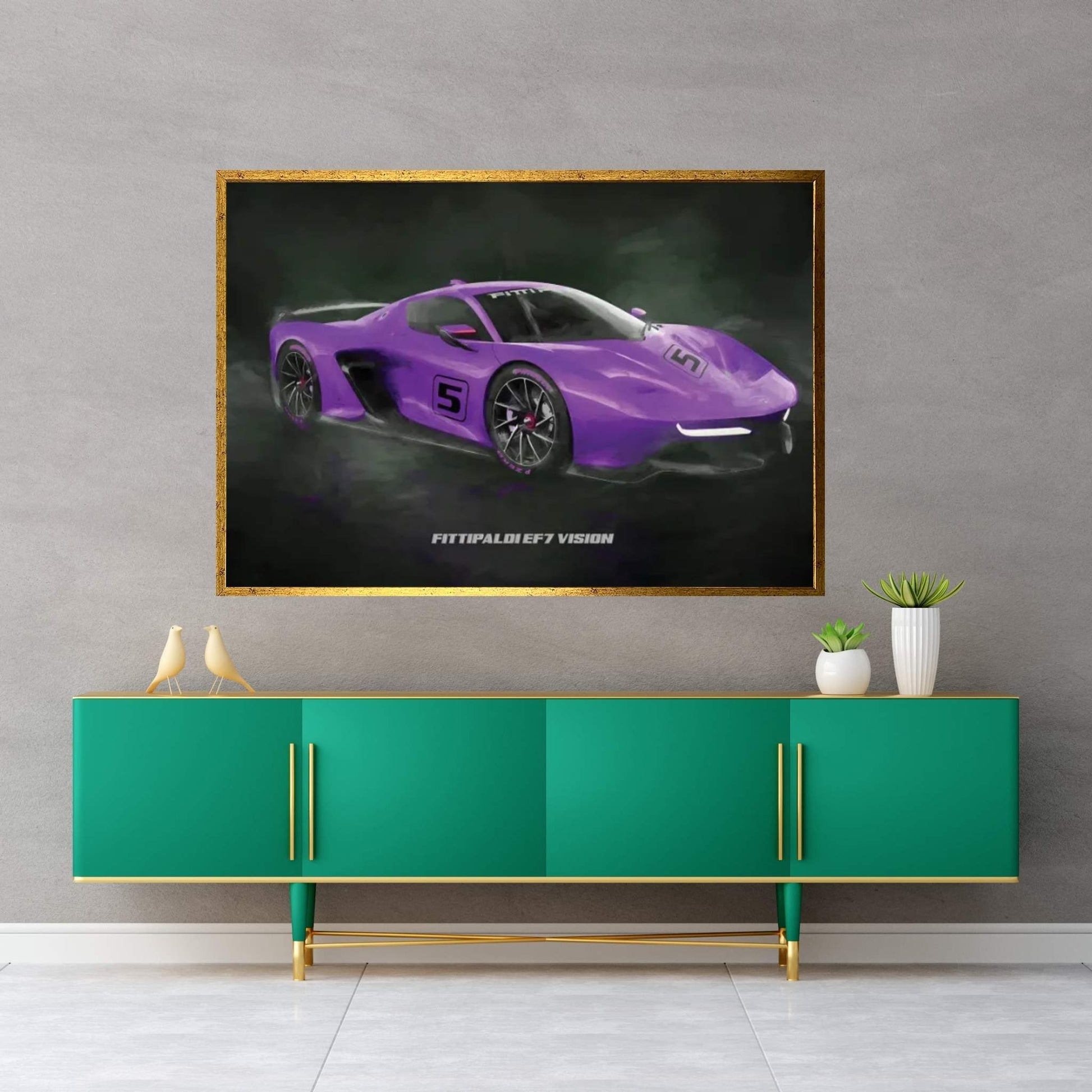 Fittipaldi EF7 Vision sports car Canvas Wall Art - Y Canvas