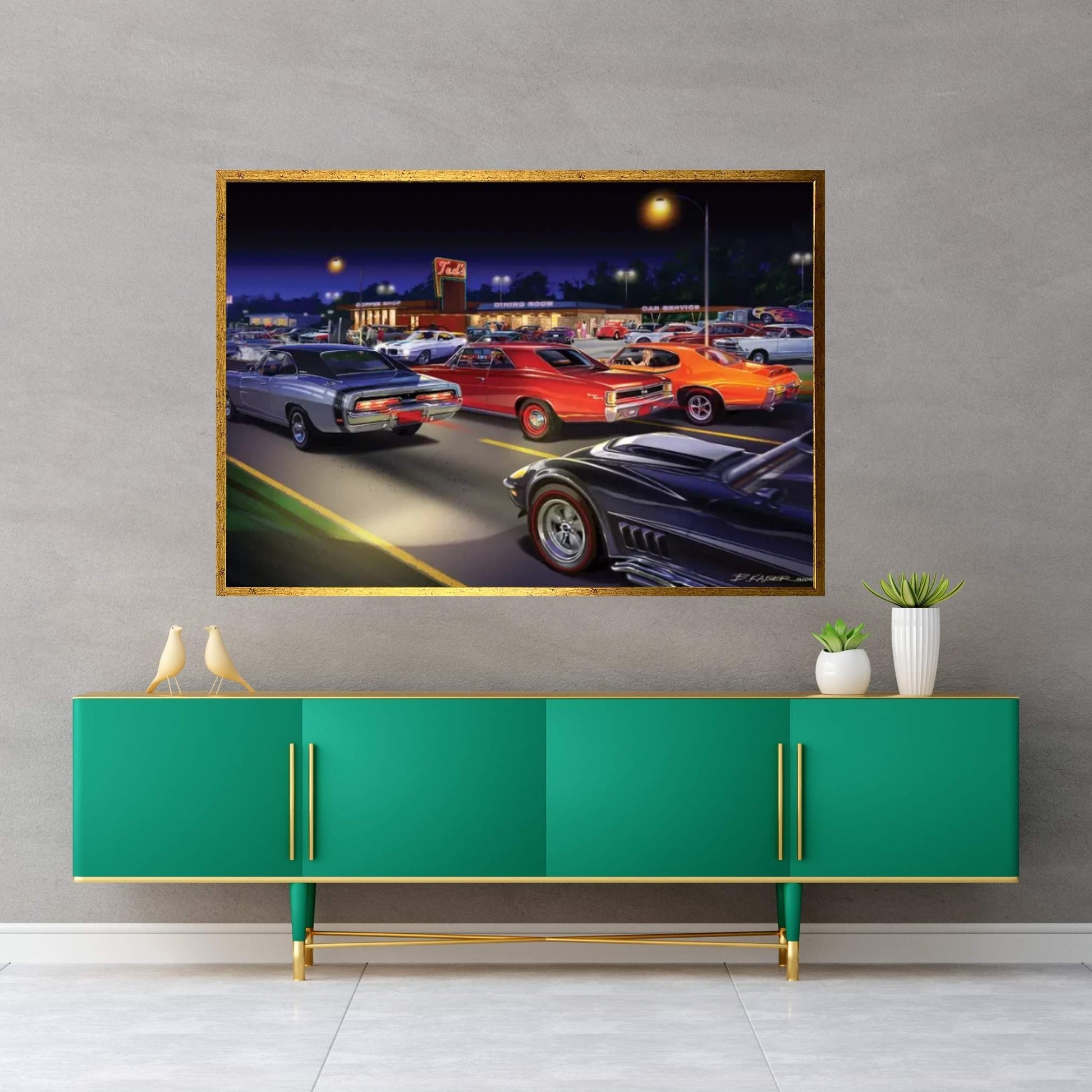 Ted's Painting Canvas Wall Art - Y Canvas