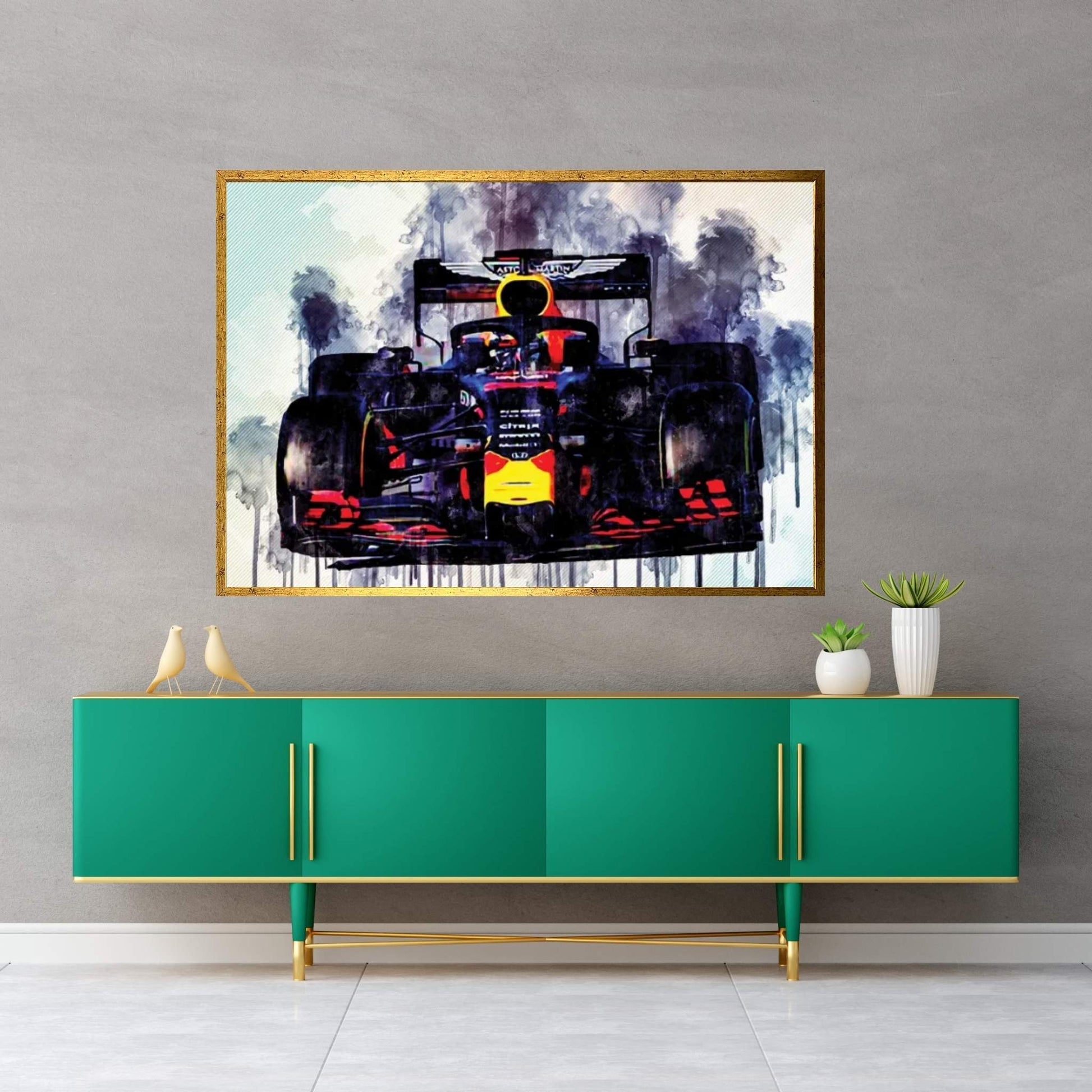 Pierre Gasly Red Bull Rb15 Raceway 2019 F1 Cars Formula 1 Aston Martin Red Bull Canvas Wall Art - Y Canvas