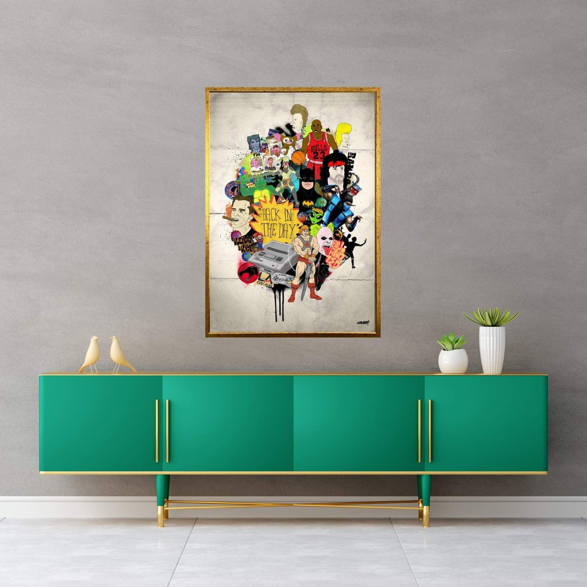 Back In The Day Canvas Wall Art - Y Canvas