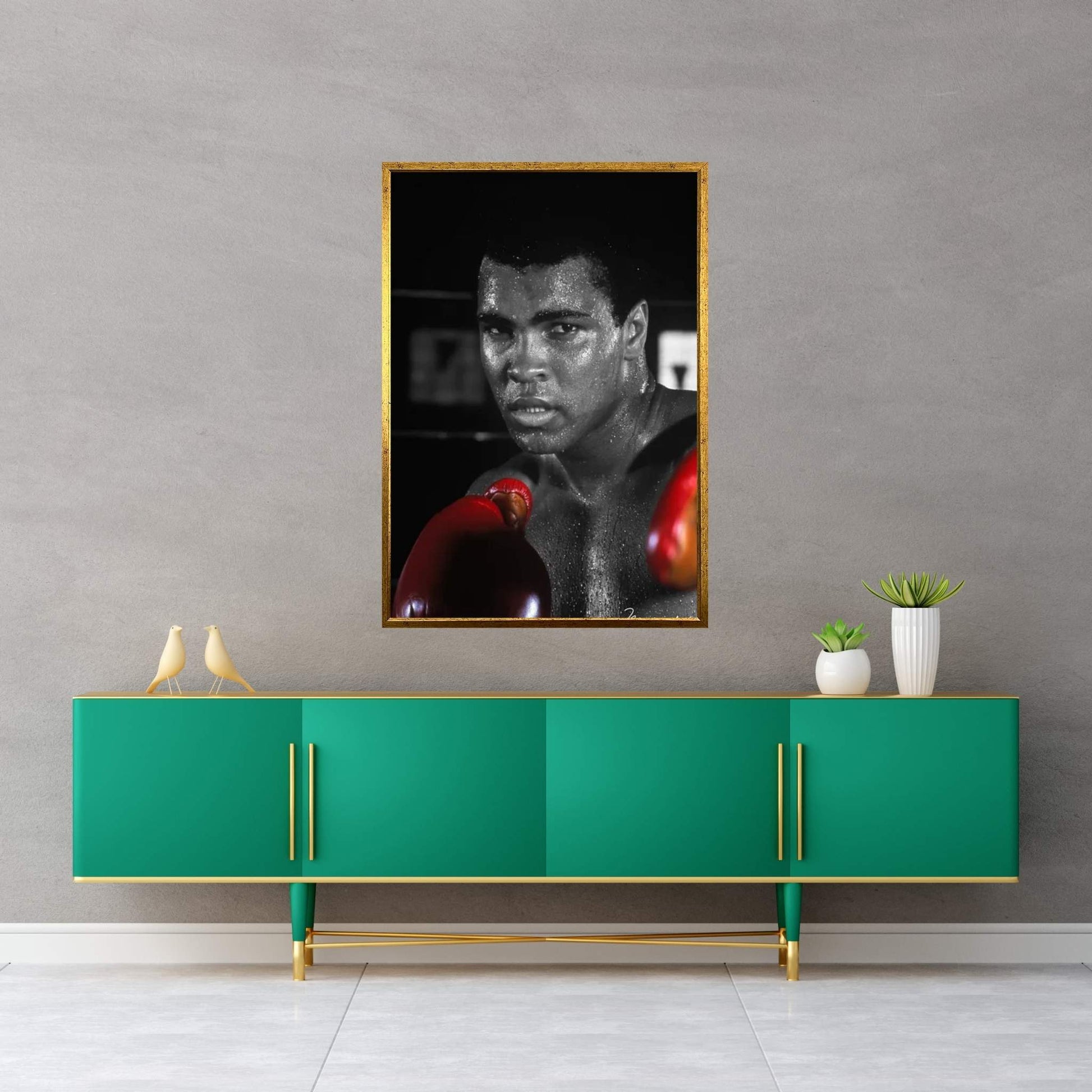 Muhammad Ali In Training Canvas Wall Art - Y Canvas