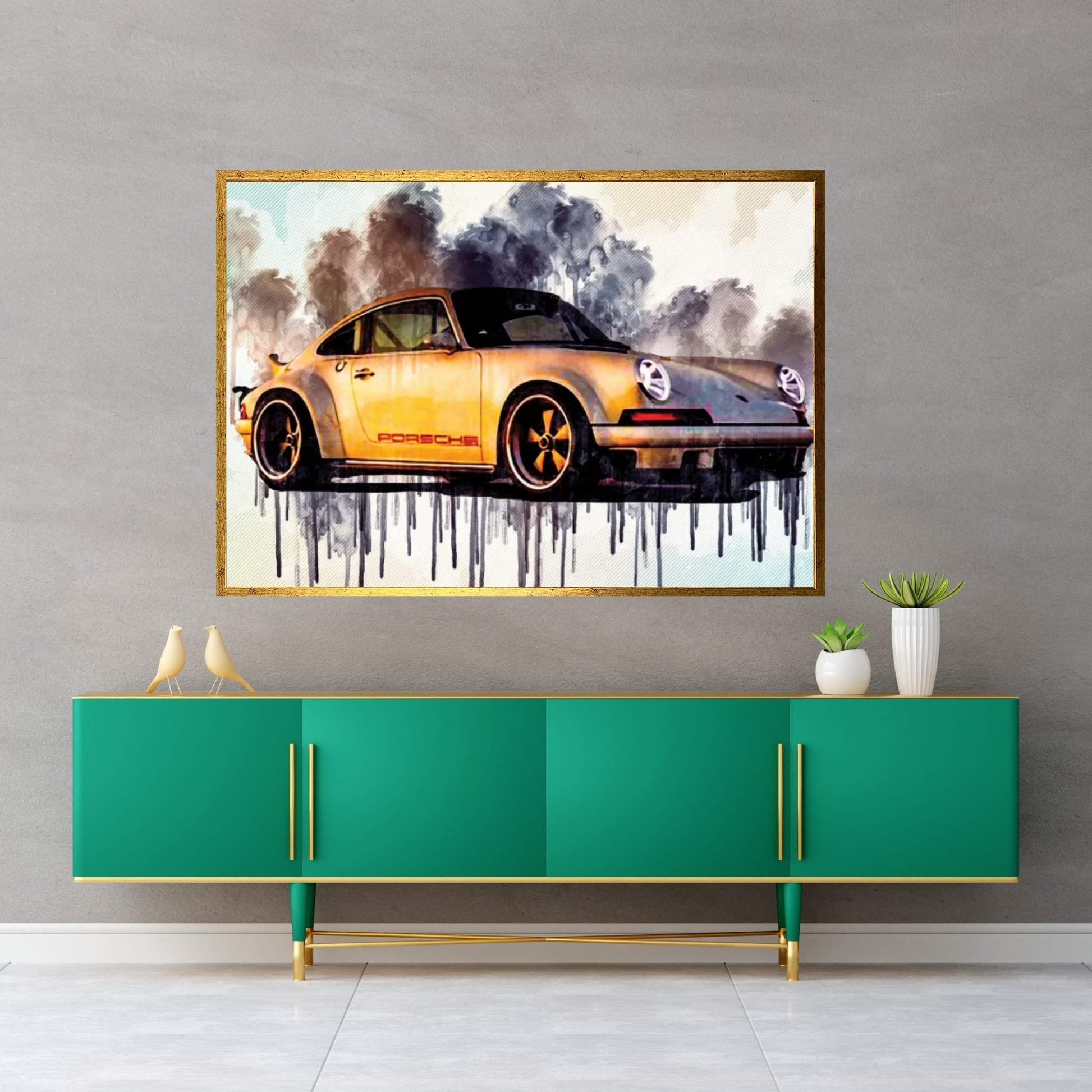 Singer Dls 2018 Porsche 911 Sports Tuning German Sports Cars Canvas Wall Art - Y Canvas