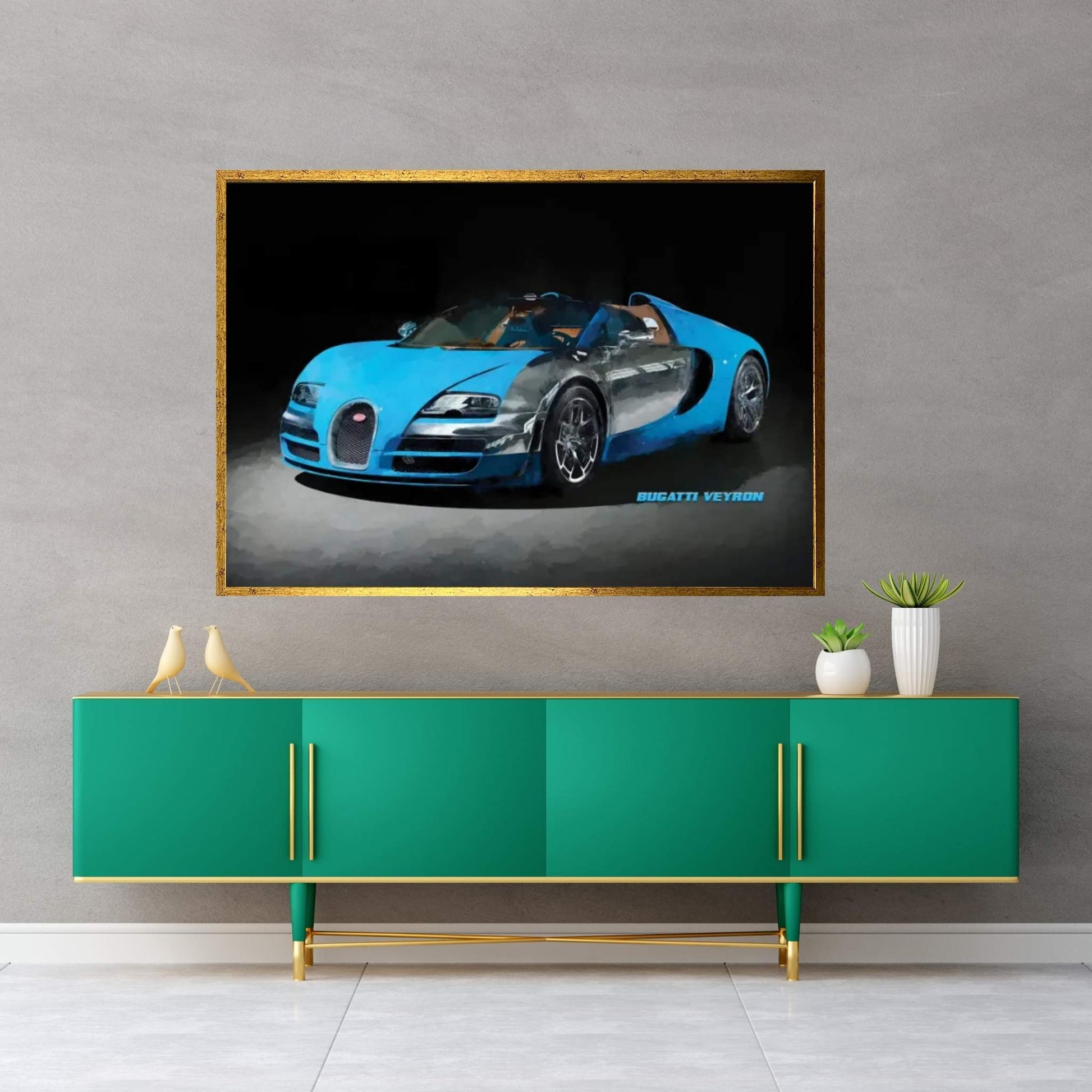 Bugatti Veyron IV Canvas Wall Art - Y Canvas