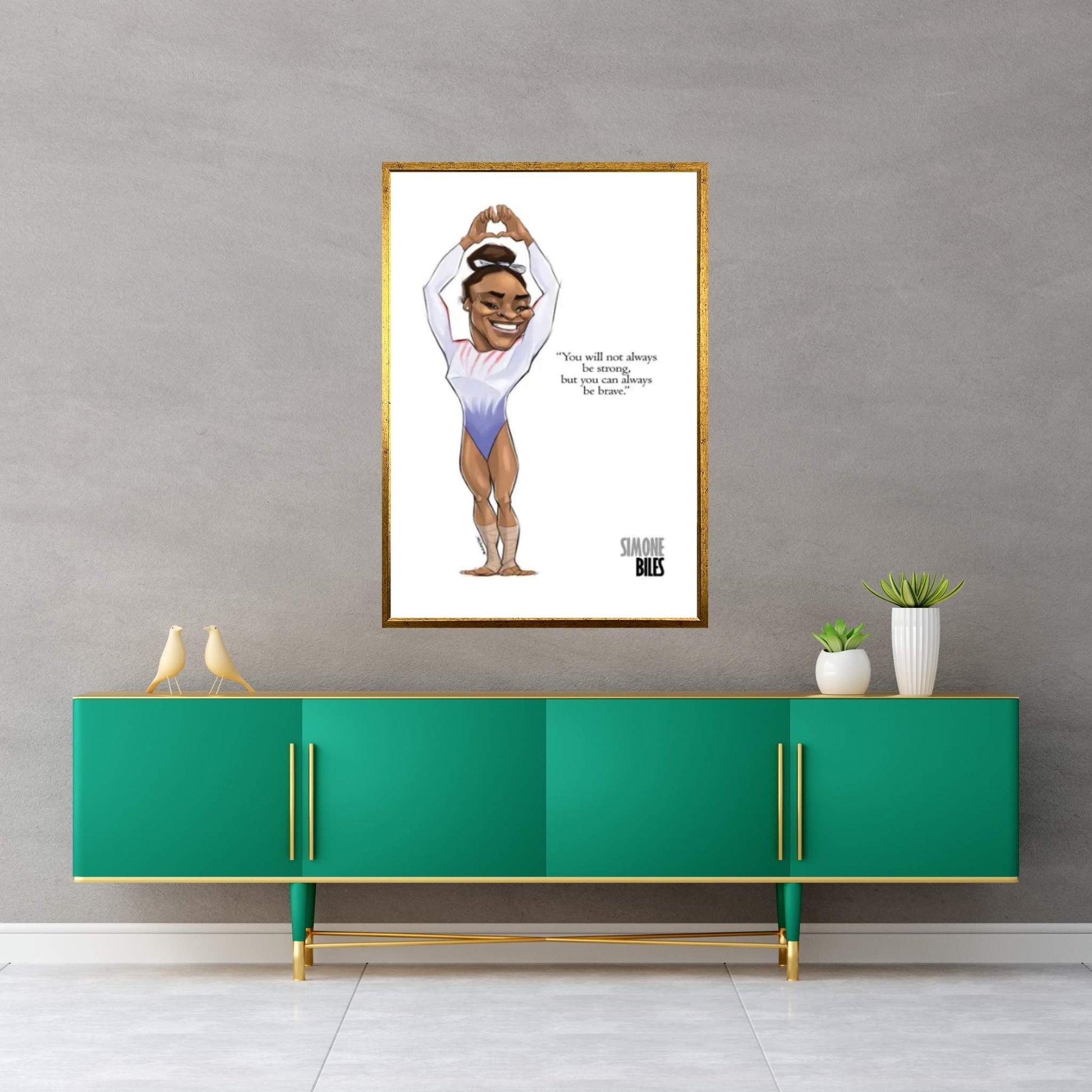 Simone Biles Canvas Wall Art - Y Canvas