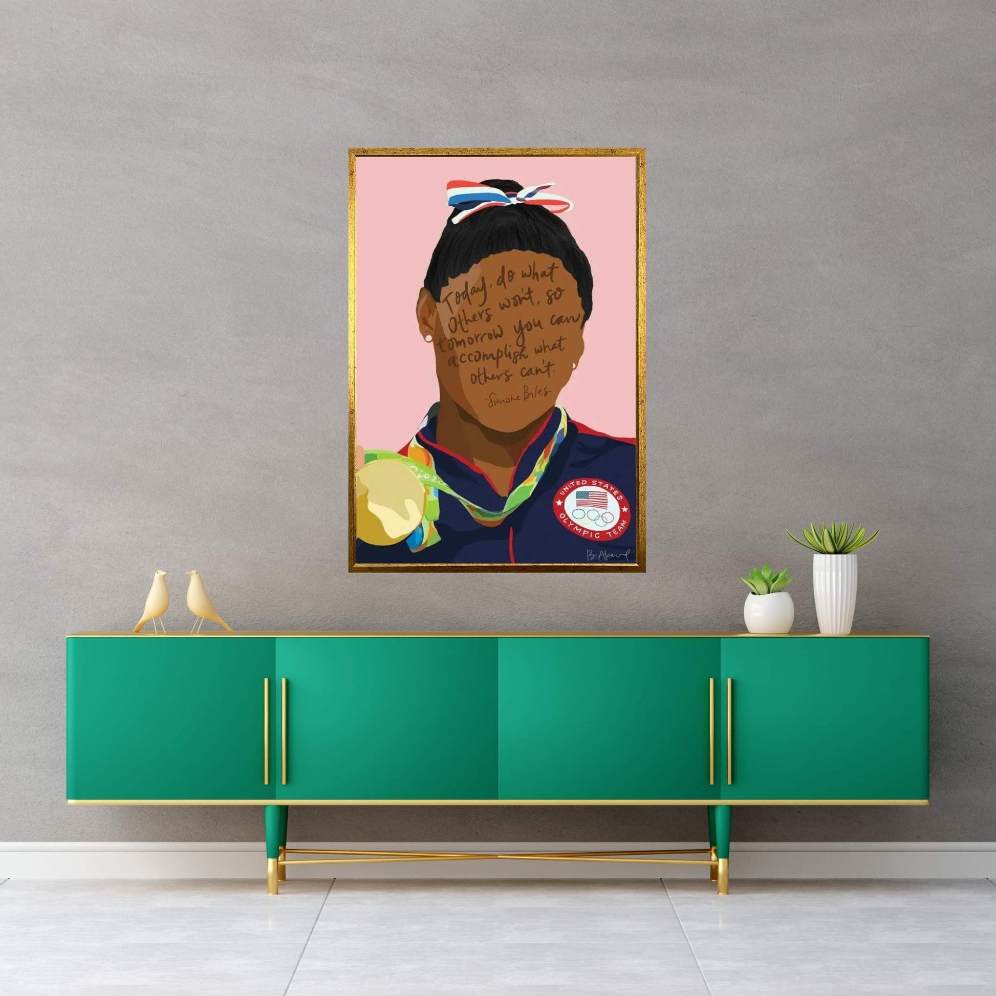 Simone Biles Canvas Wall Art - Y Canvas