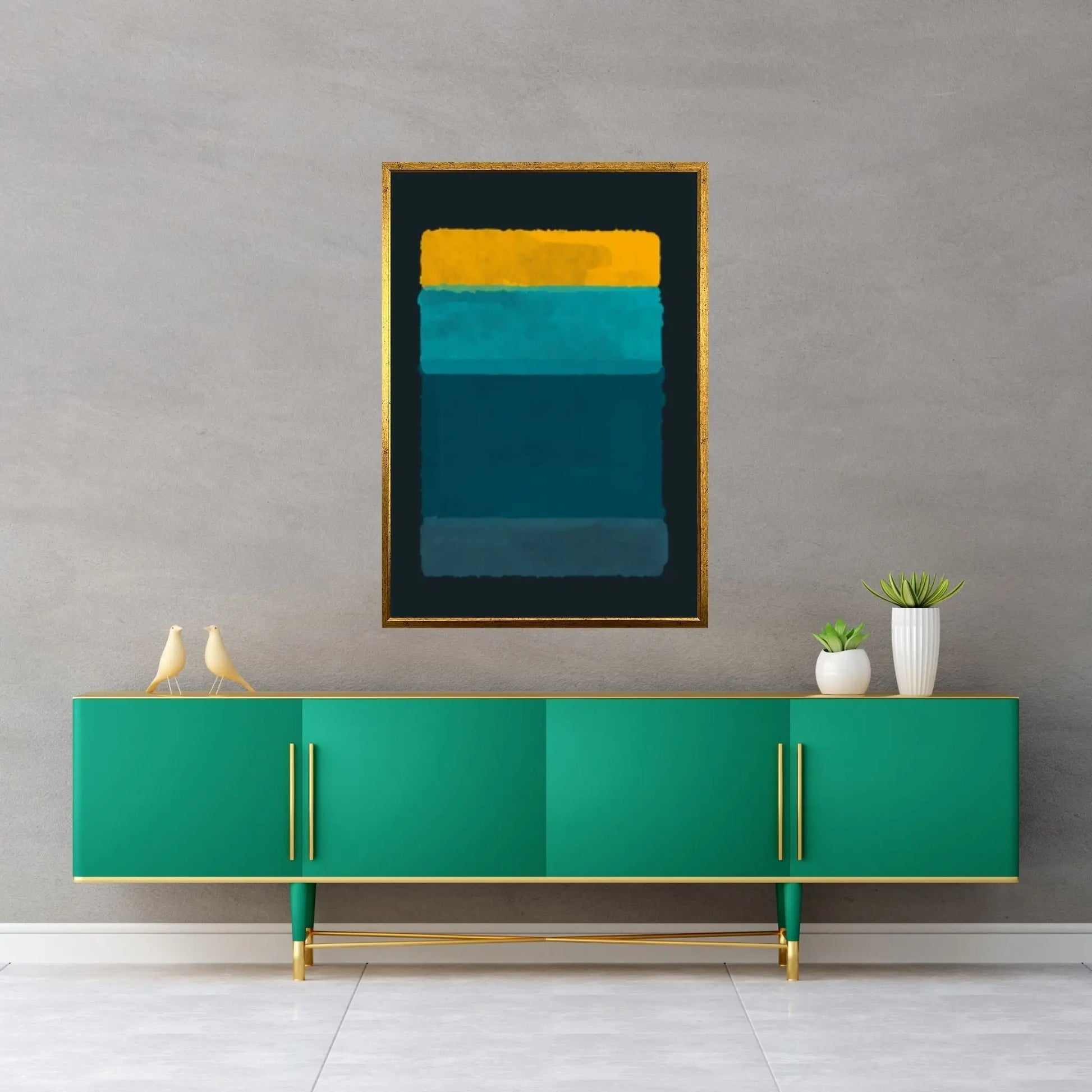 Mark Rothko Frame Canvas/Poster Art Reproduction, Rothko Reproduction - Y Canvas