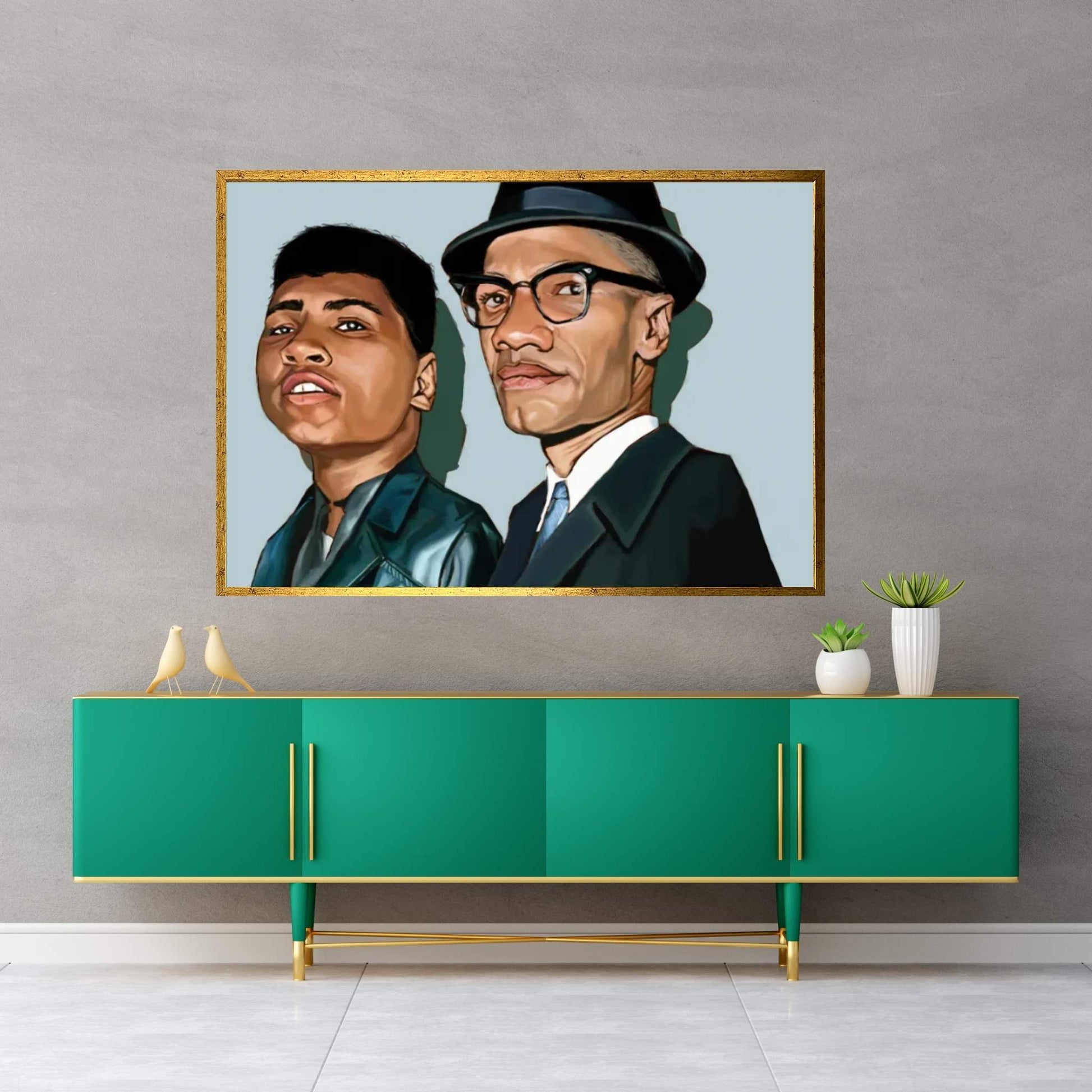 Ali And X Canvas Wall Art - Y Canvas