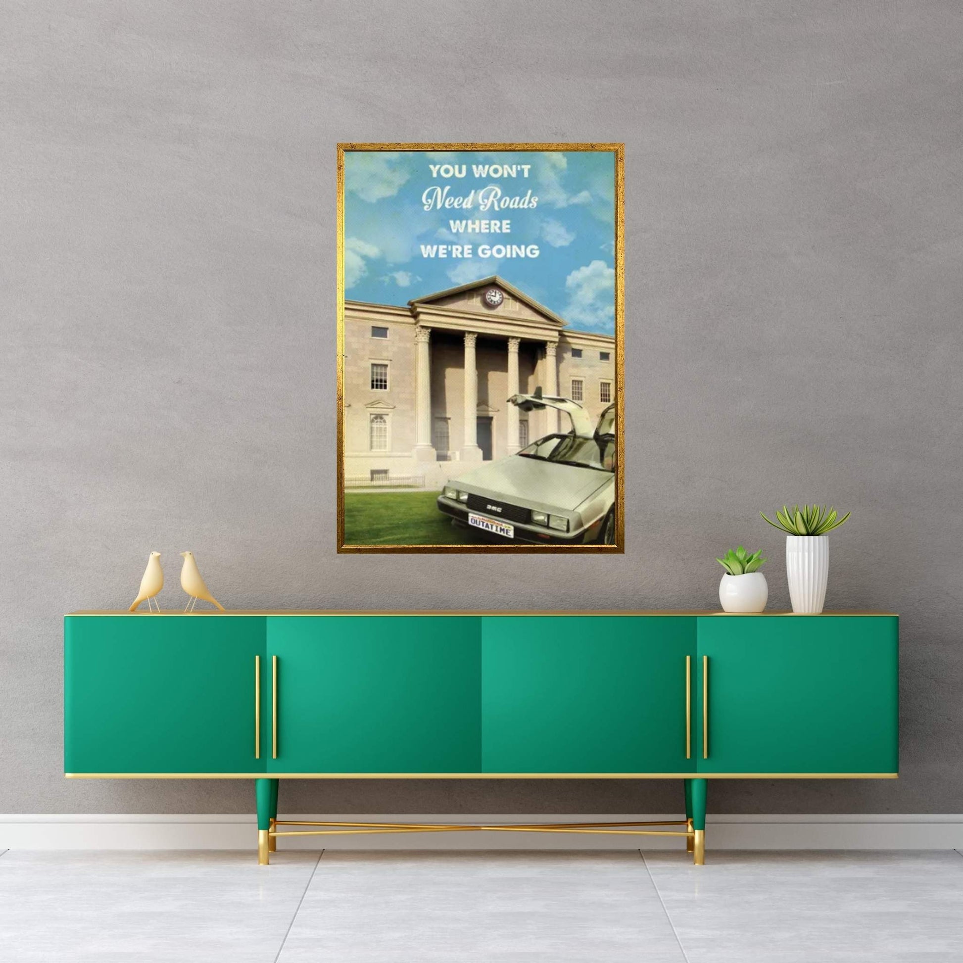 Back To The Future Travel Movie Canvas Wall Art - Y Canvas