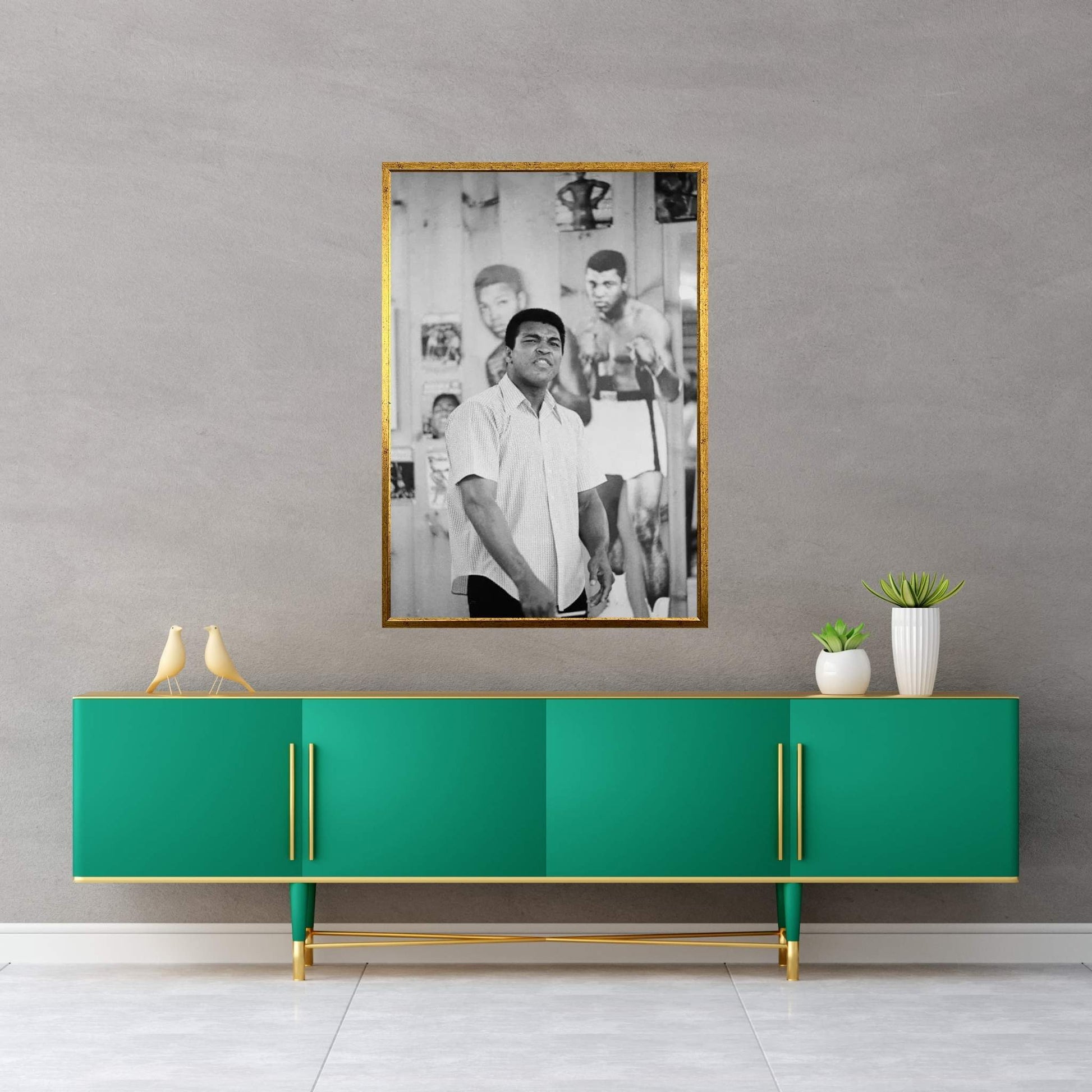 Muhammad Ali Mean Mugging For The Camera Canvas Wall Art - Y Canvas