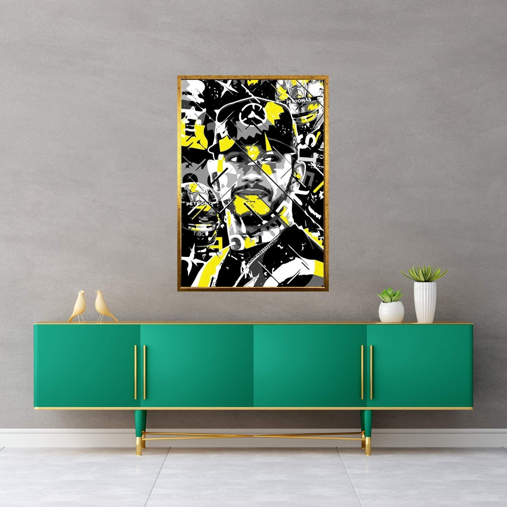 Hamilton Canvas Wall Art - Y Canvas