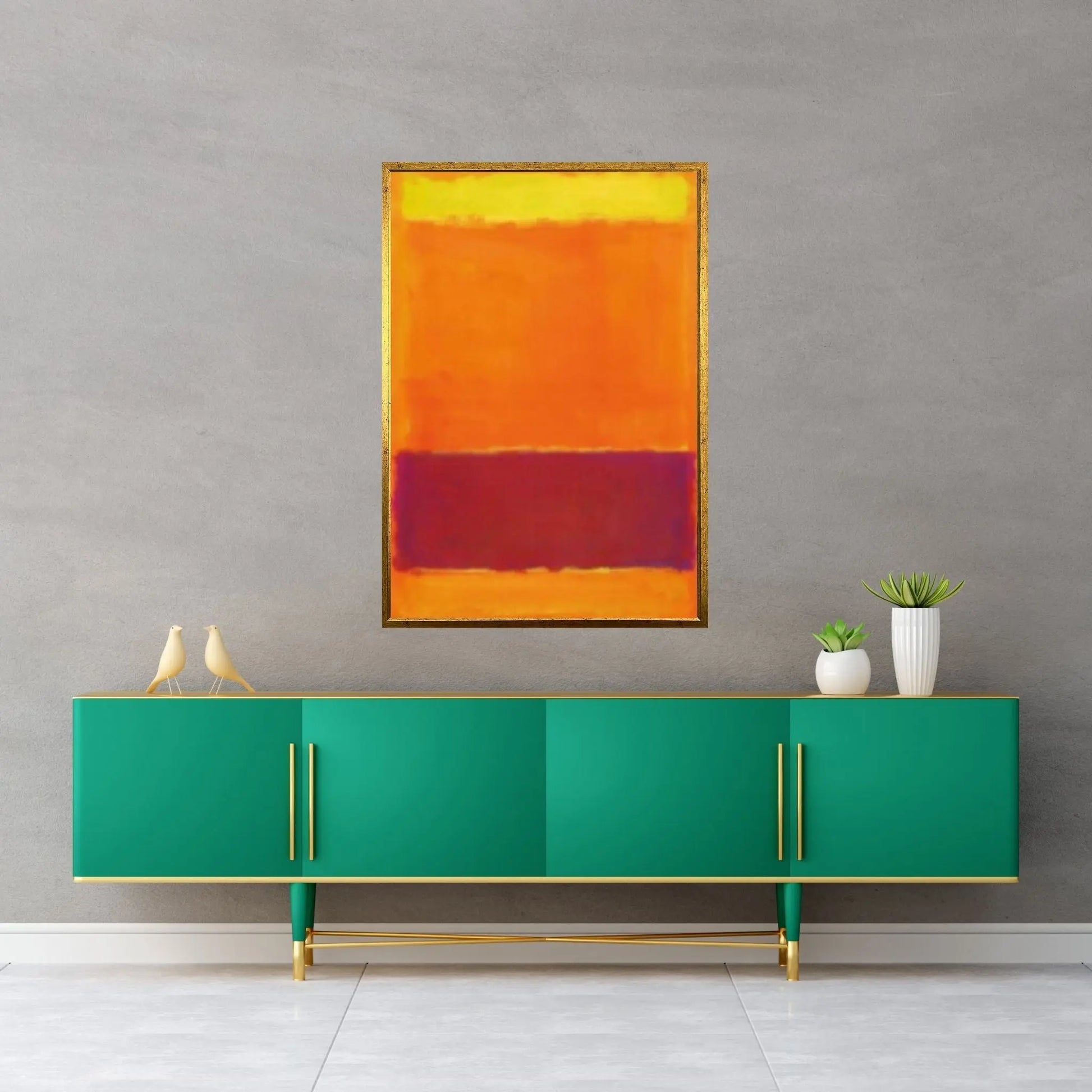 Mark Rothko Frame Canvas/Poster Art Reproduction, Rothko Reproduction - Y Canvas