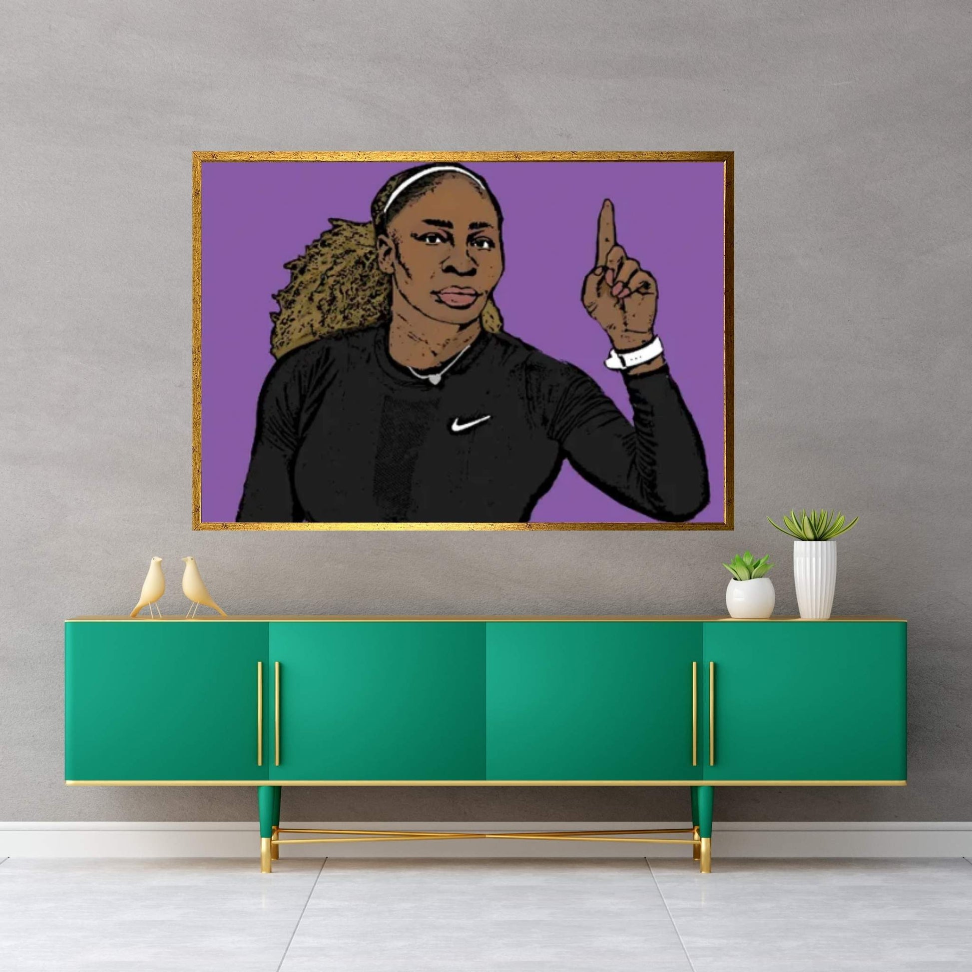 Serena Canvas Wall Art - Y Canvas