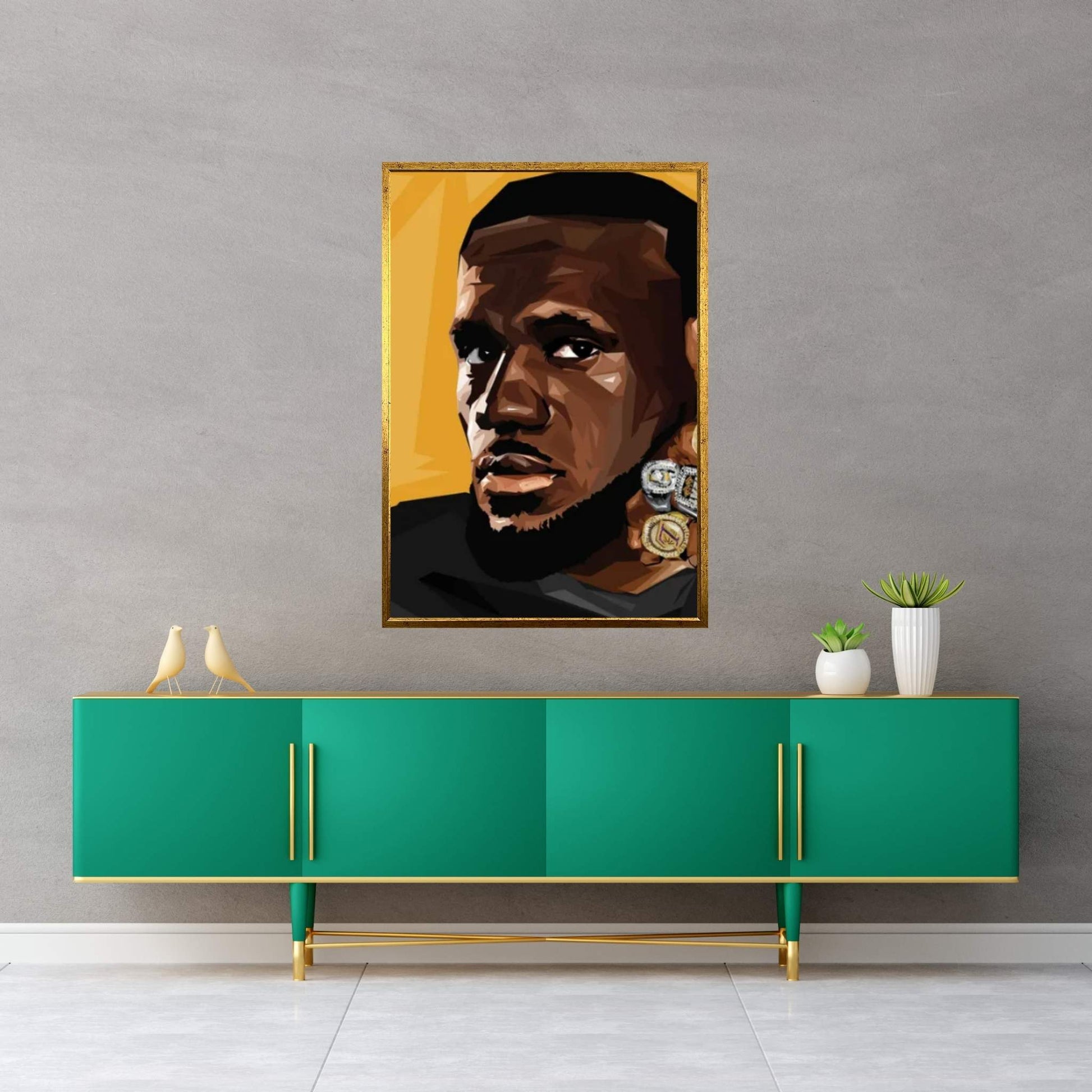 King Rings Canvas Wall Art - Y Canvas