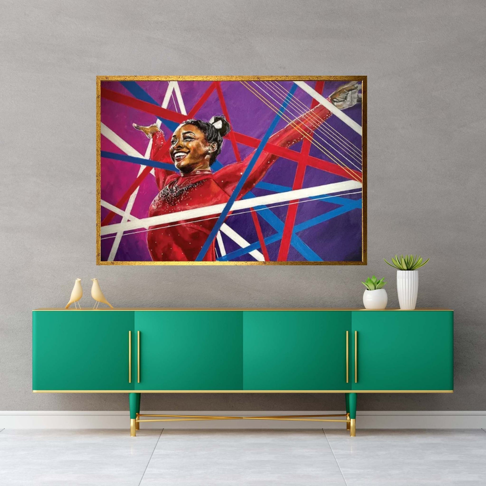 Simone Biles Canvas Wall Art - Y Canvas