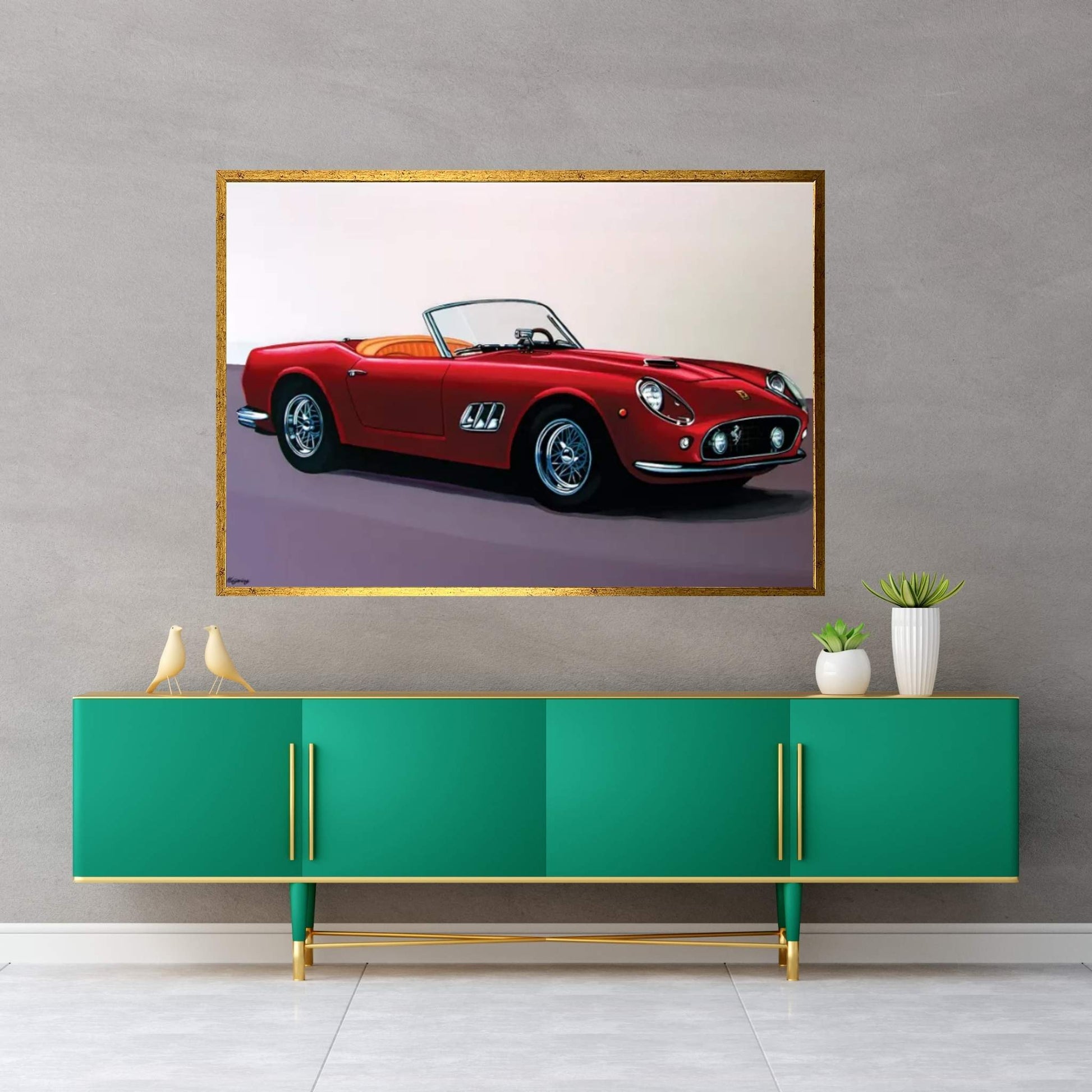 Ferrari Canvas Wall Art - Y Canvas