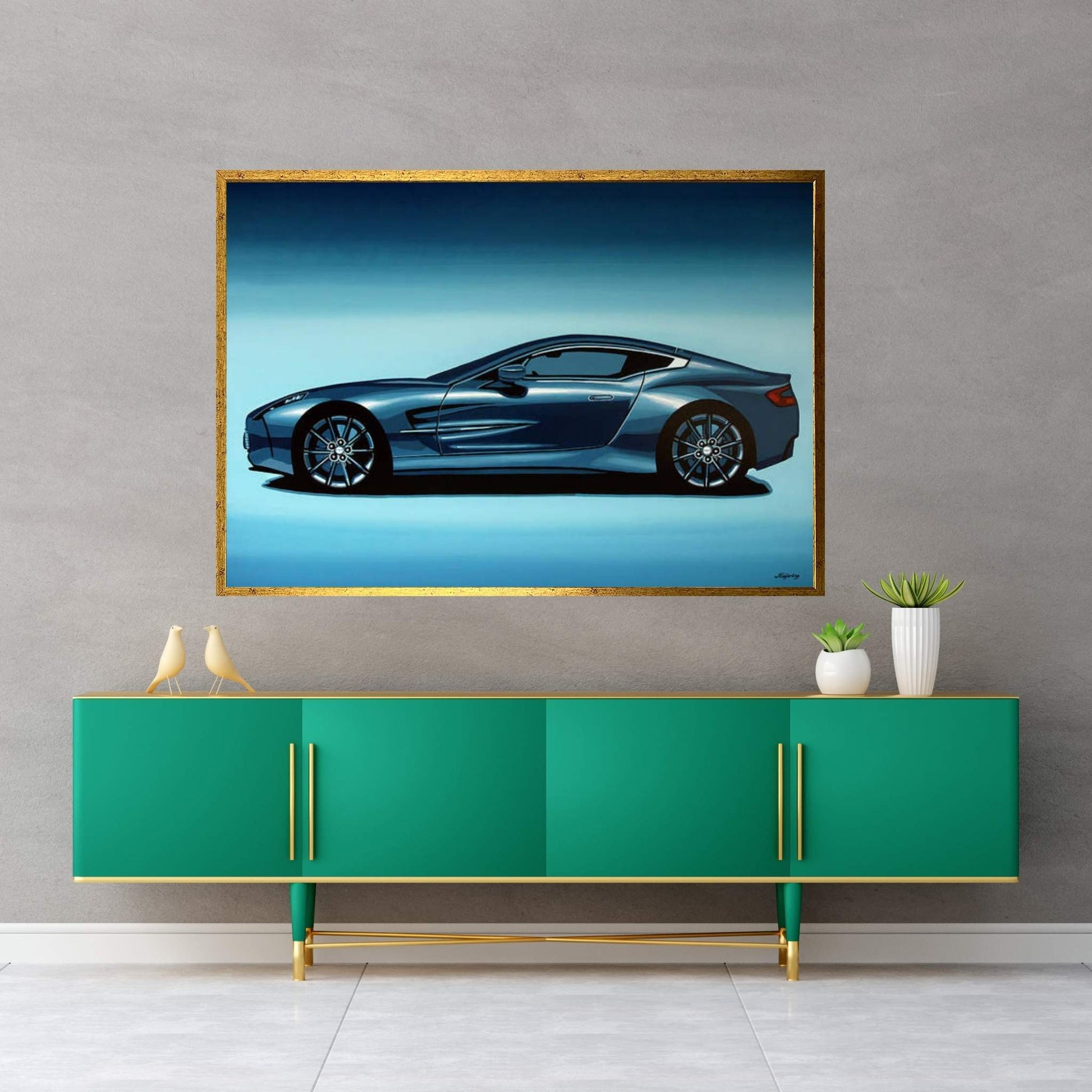Aston Martin One 77 2009 Canvas Wall Art - Y Canvas