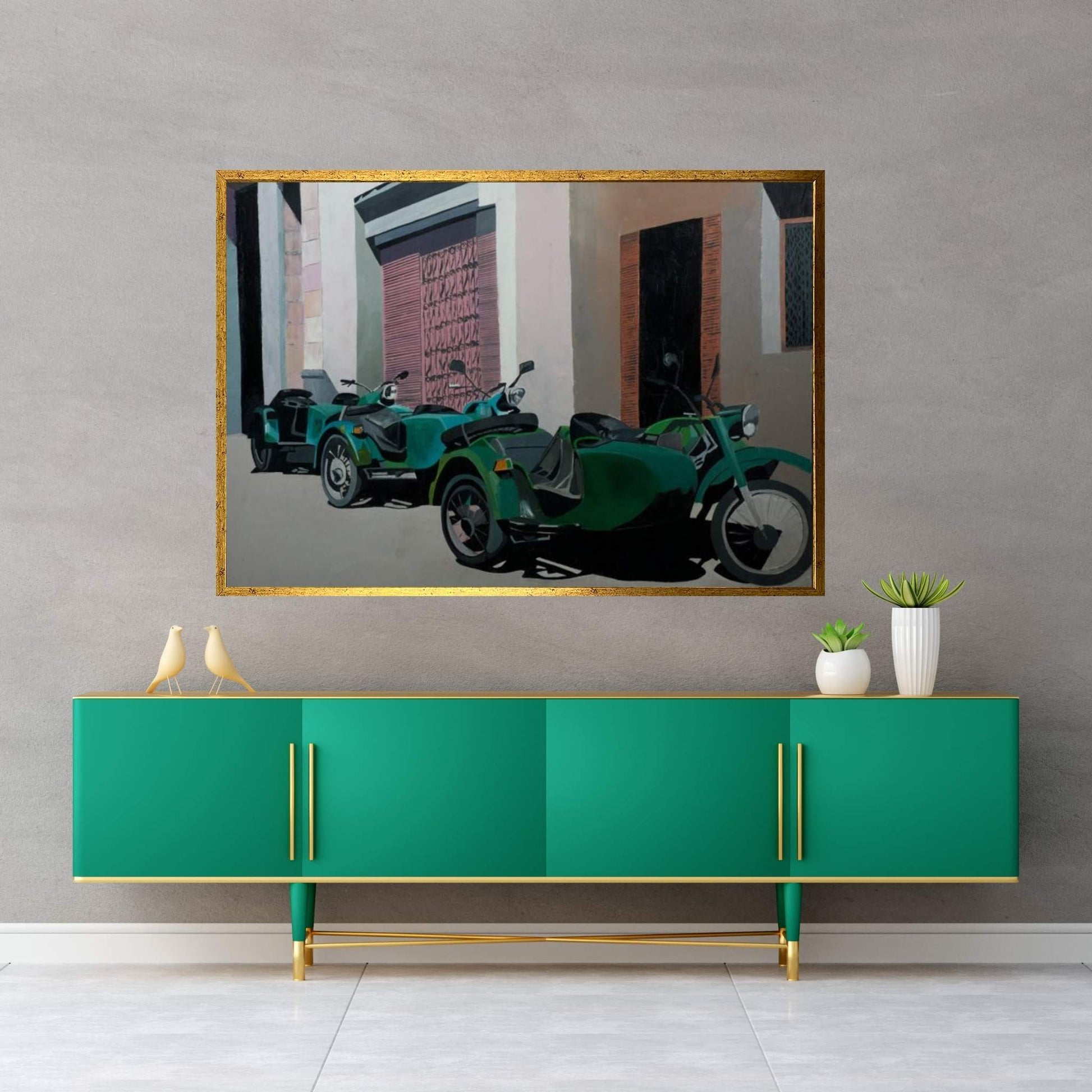 Side Parade Canvas Wall Art - Y Canvas