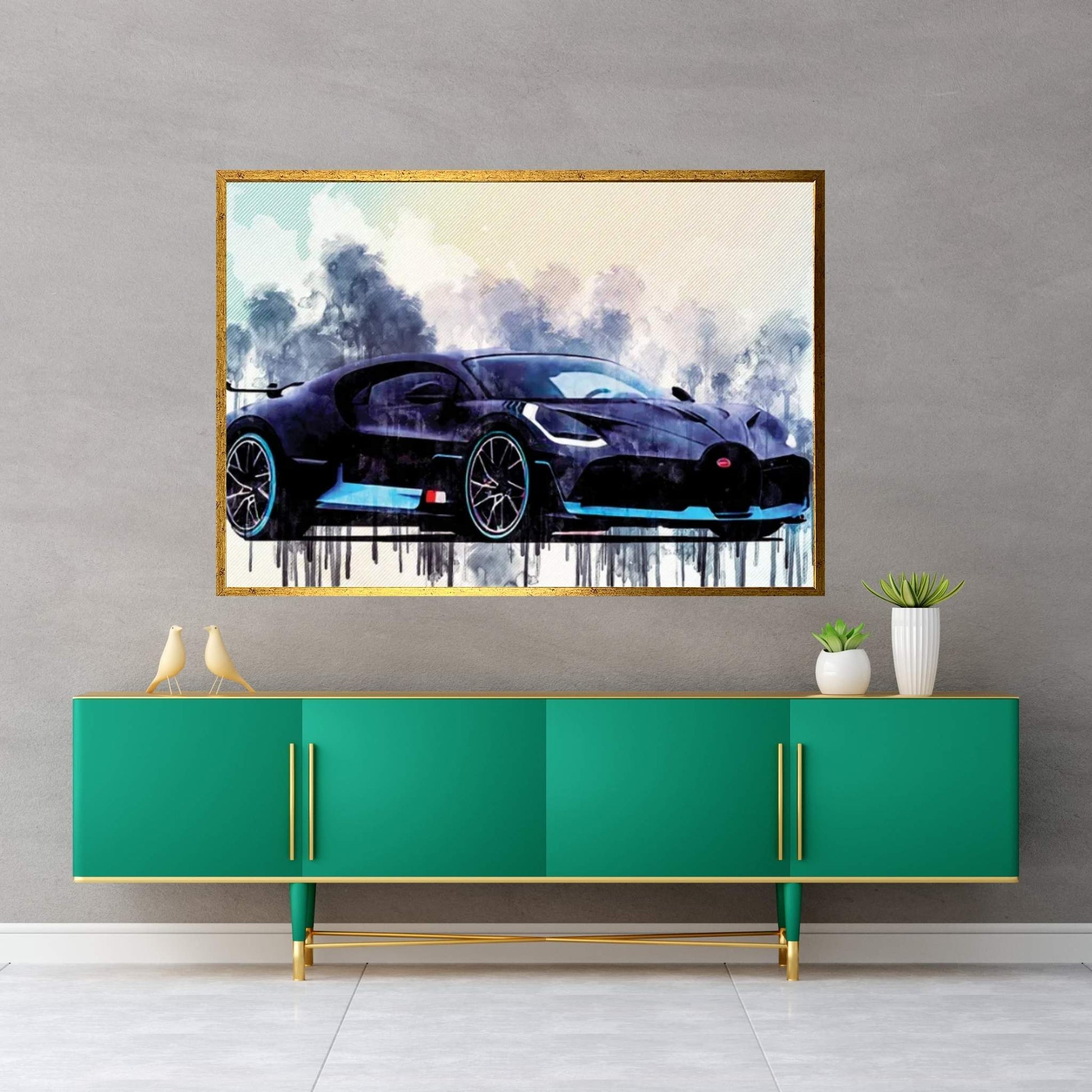 Bugatti Divo 2018 Supercar Hypercar Canvas Wall Art - Y Canvas