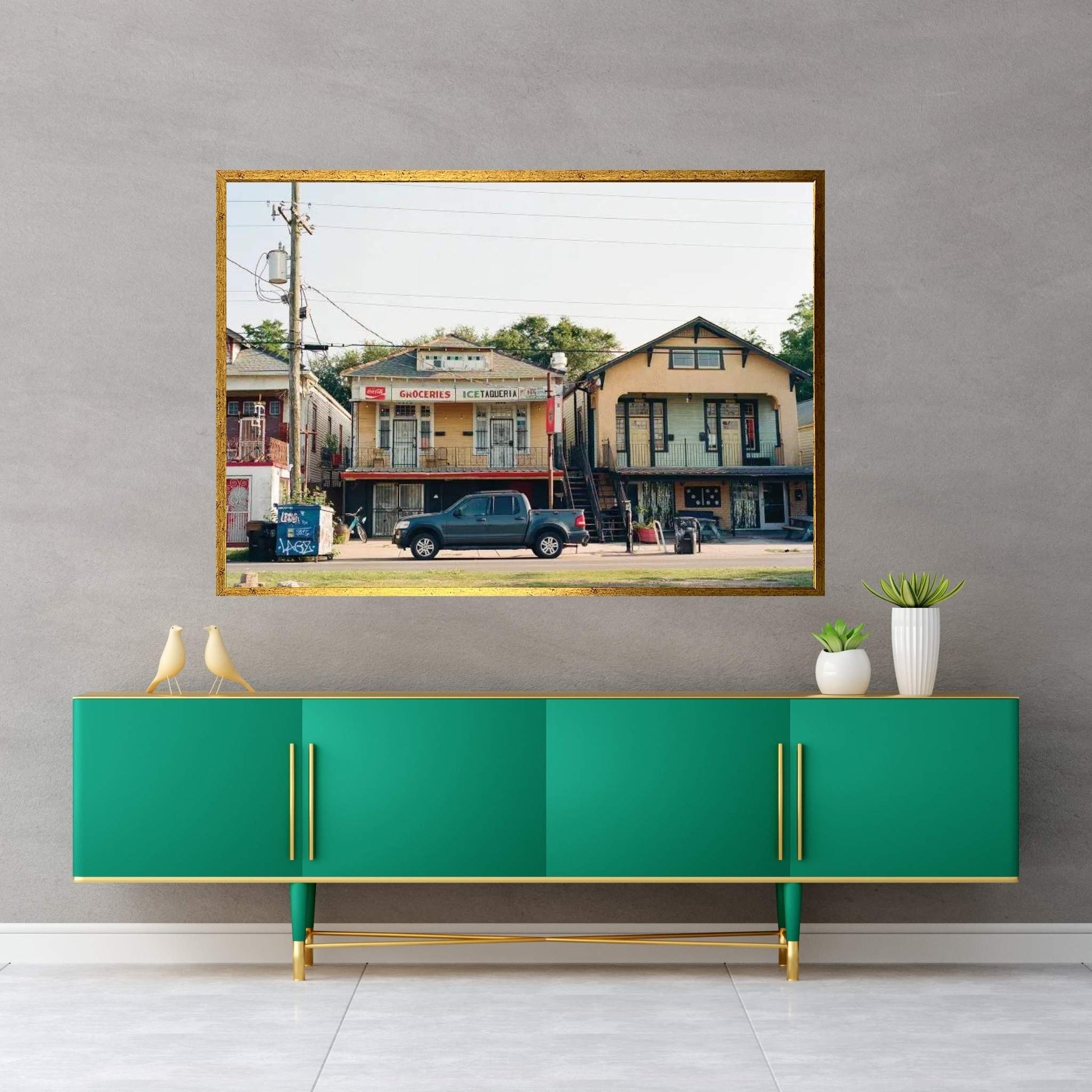 New Orleans Marigny IV On Film Canvas Wall Art - Y Canvas