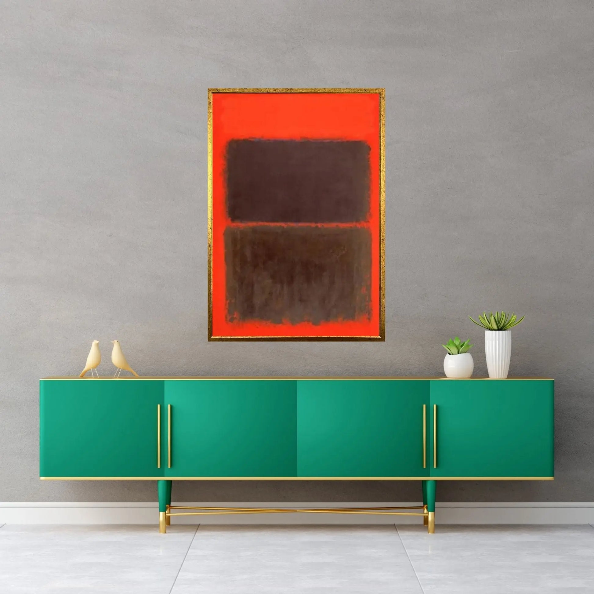 Mark Rothko Frame Canvas/Poster Art Reproduction, Rothko Reproduction - Y Canvas
