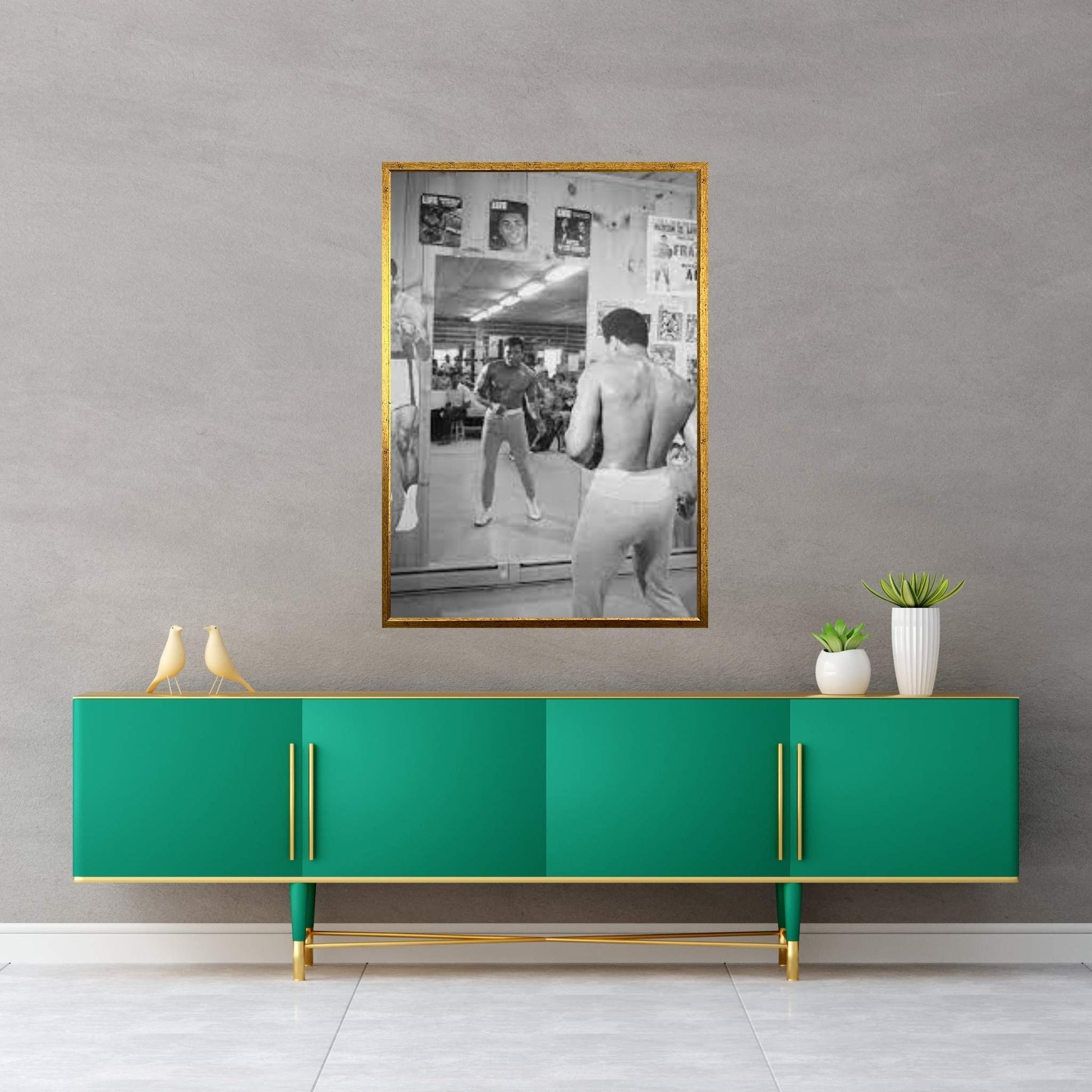 Mirror Training At Deer Lake III Canvas Wall Art - Y Canvas