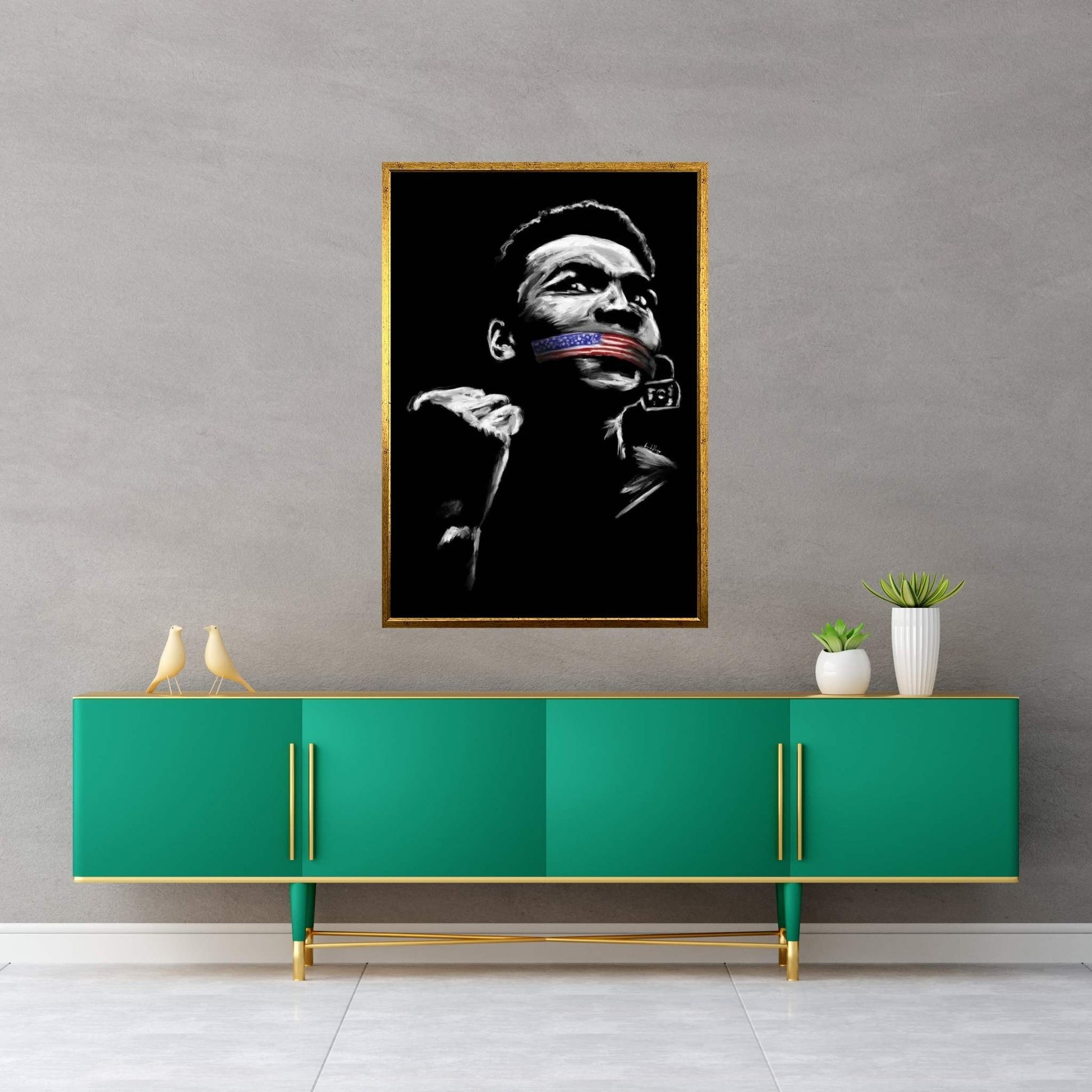 No Silence Canvas Wall Art - Y Canvas