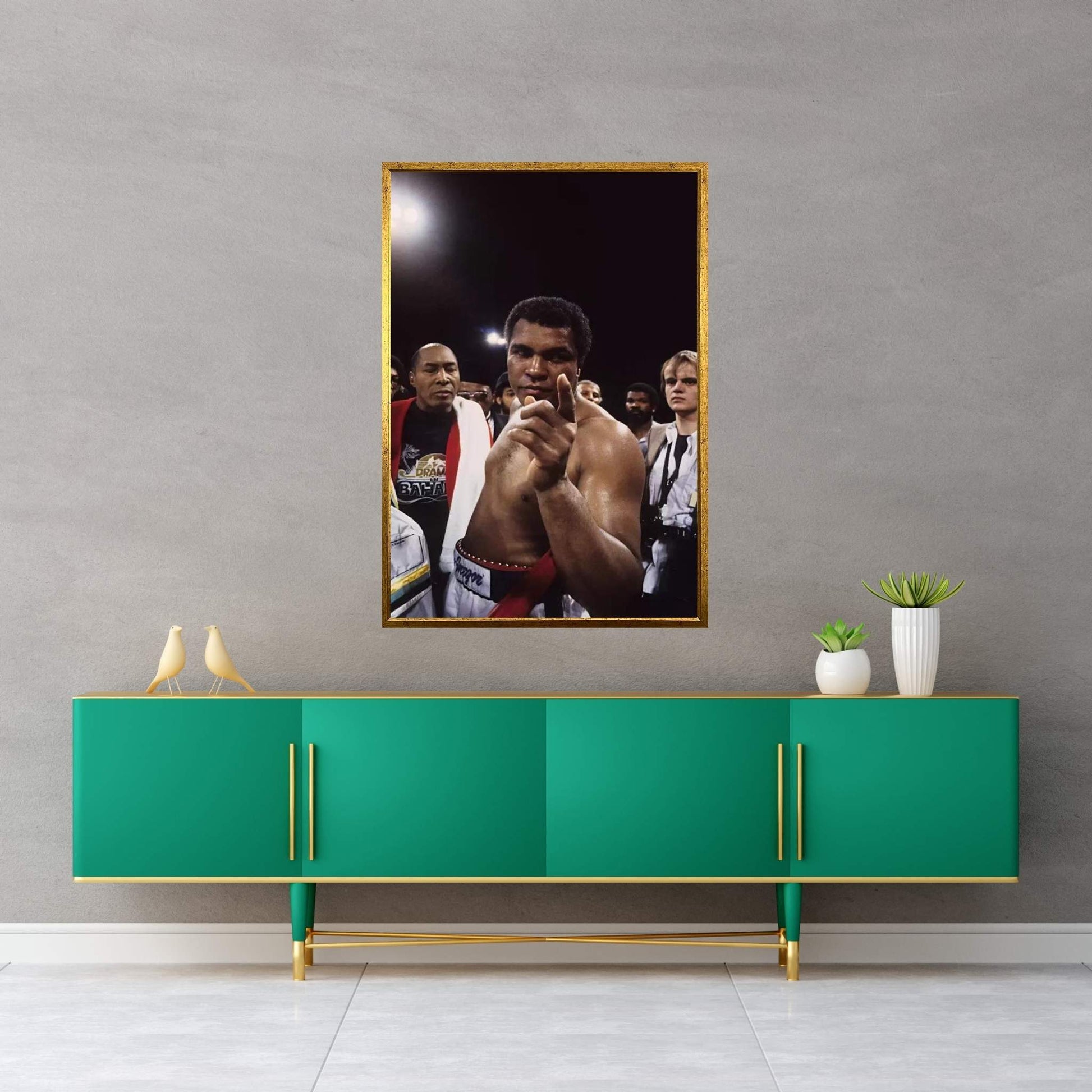 Post-Fight #1 Gesture, Drama In Bahama Canvas Wall Art - Y Canvas