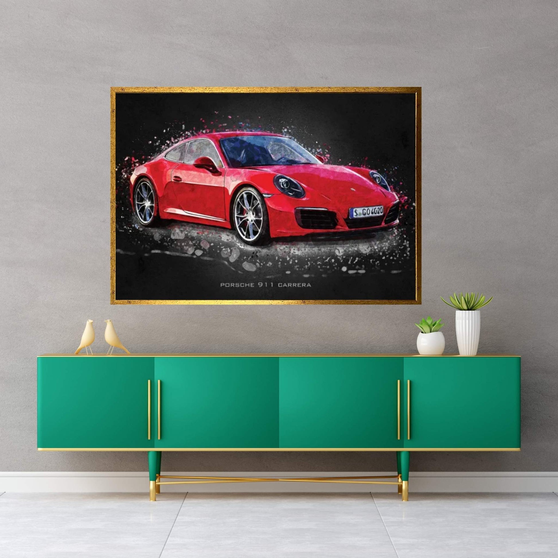 Porsche 911 Carrera Canvas Wall Art - Y Canvas