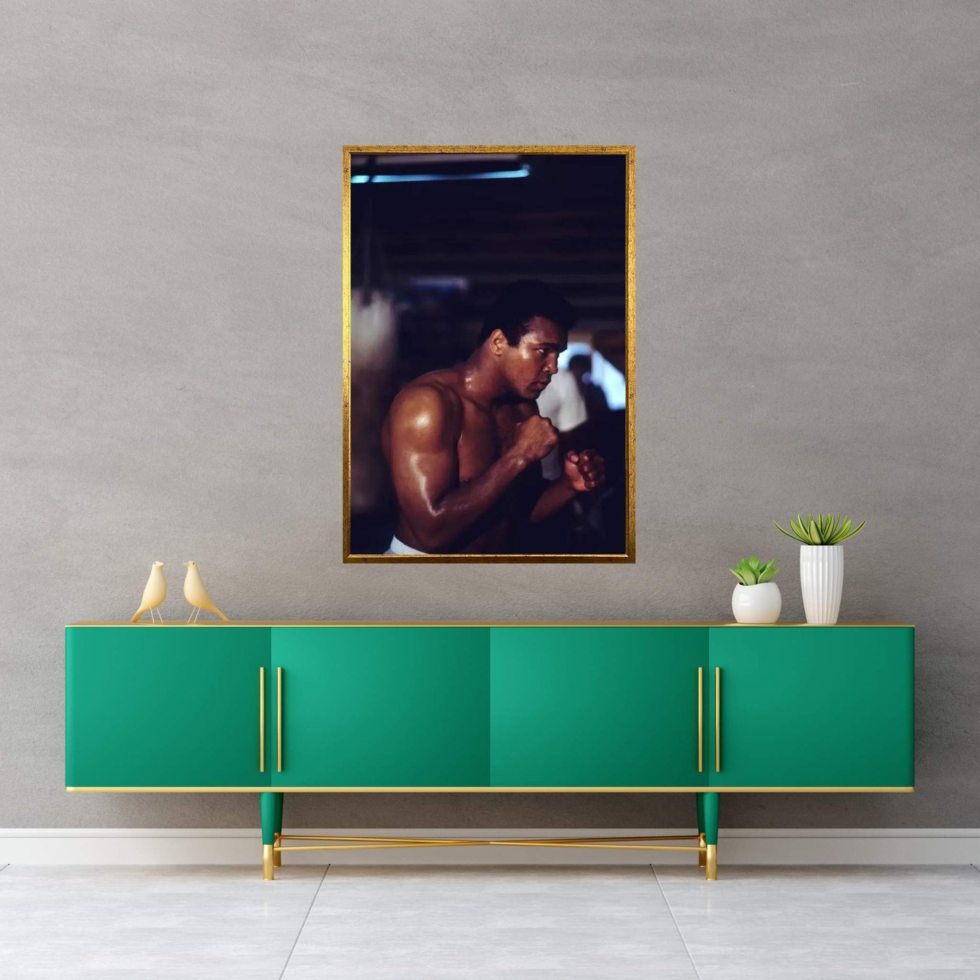 Shadow Boxing Session Canvas Wall Art - Y Canvas