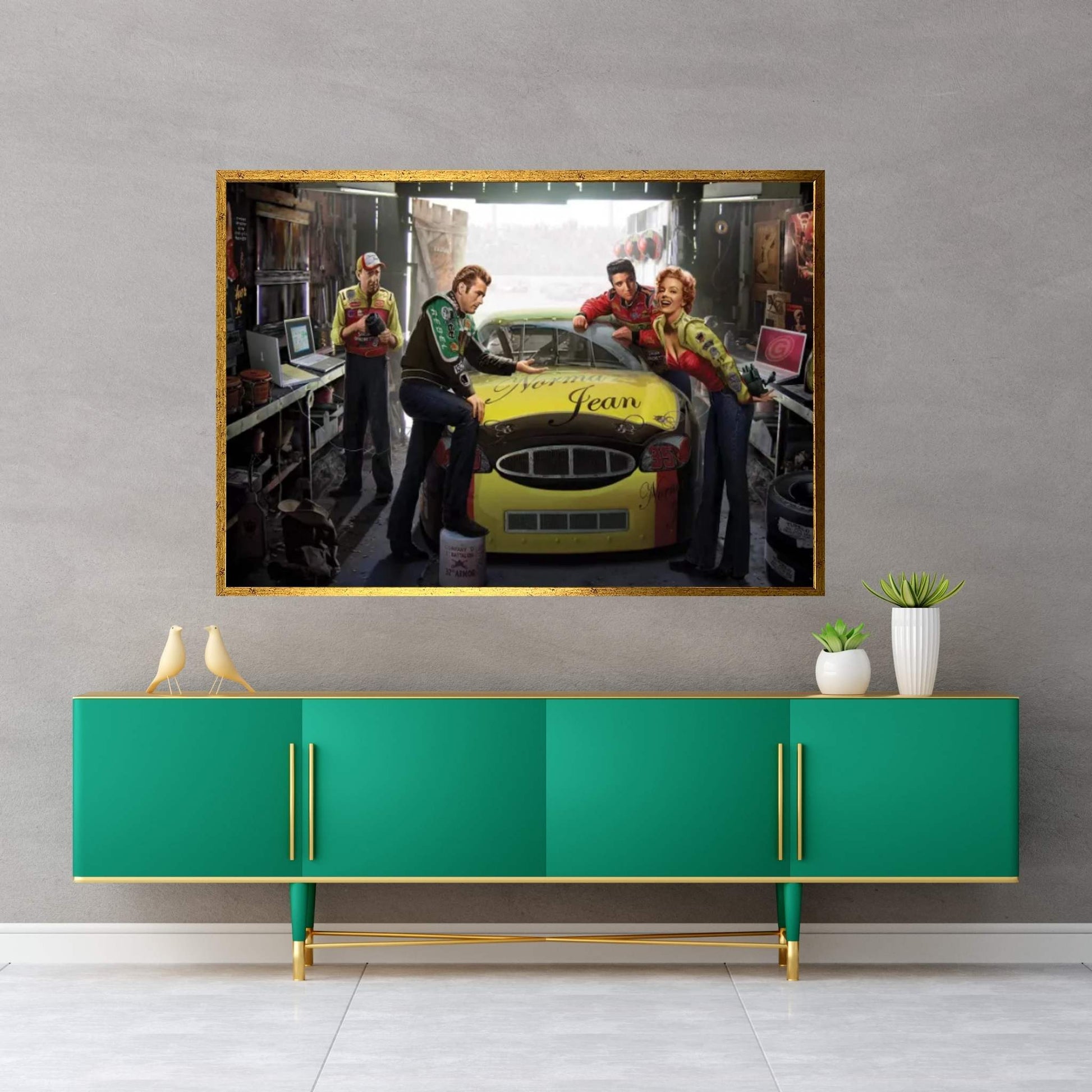 Eternal Speedway Canvas Wall Art - Y Canvas