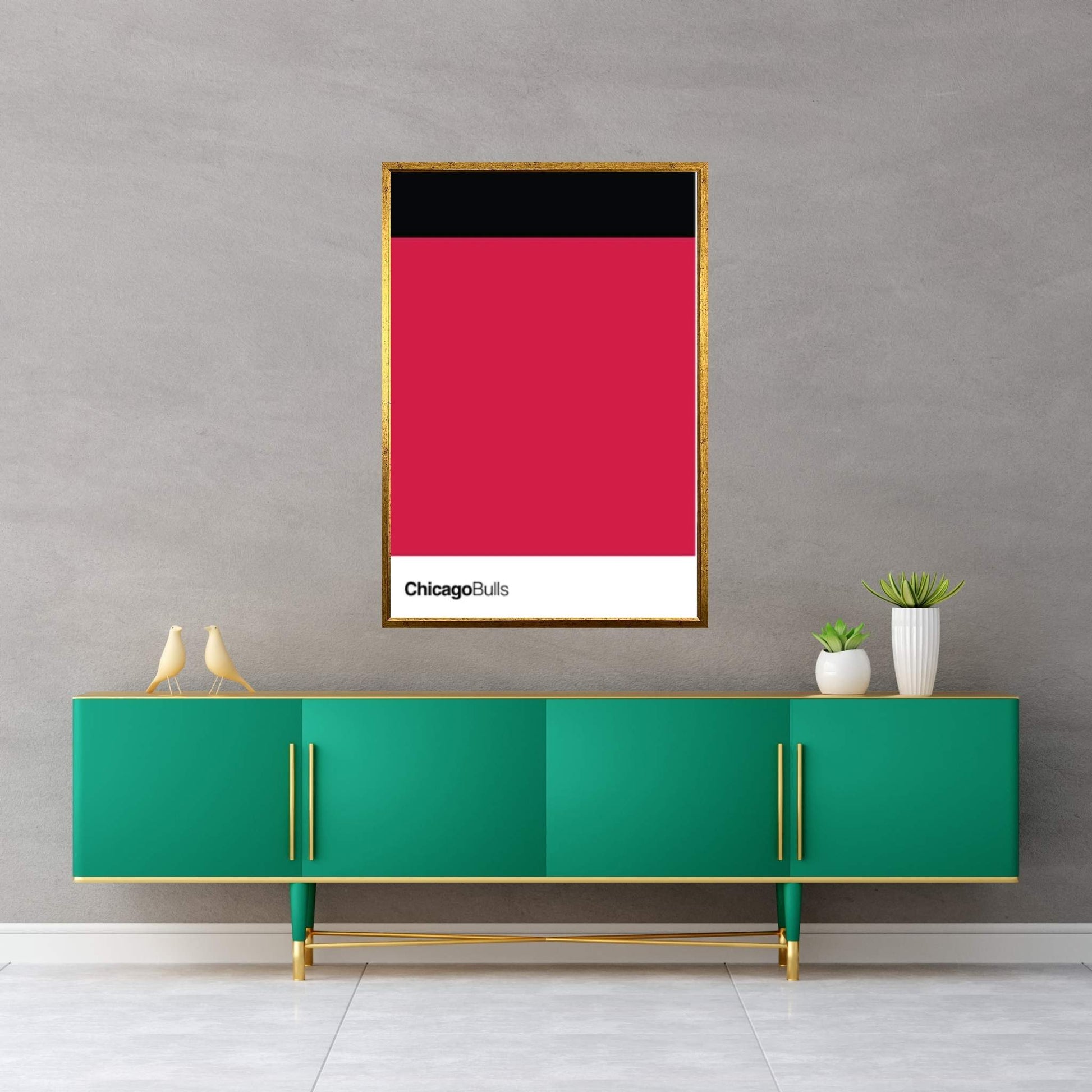 Chicago Bulls Basketball Canvas Wall Art - Y Canvas